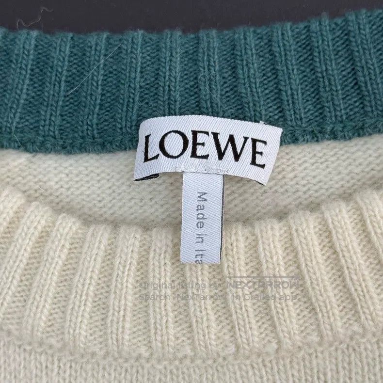 Loewe Loewe Striped and colored chest embroidery wool sweater Size S / US 4 / IT 40 - 5 Thumbnail