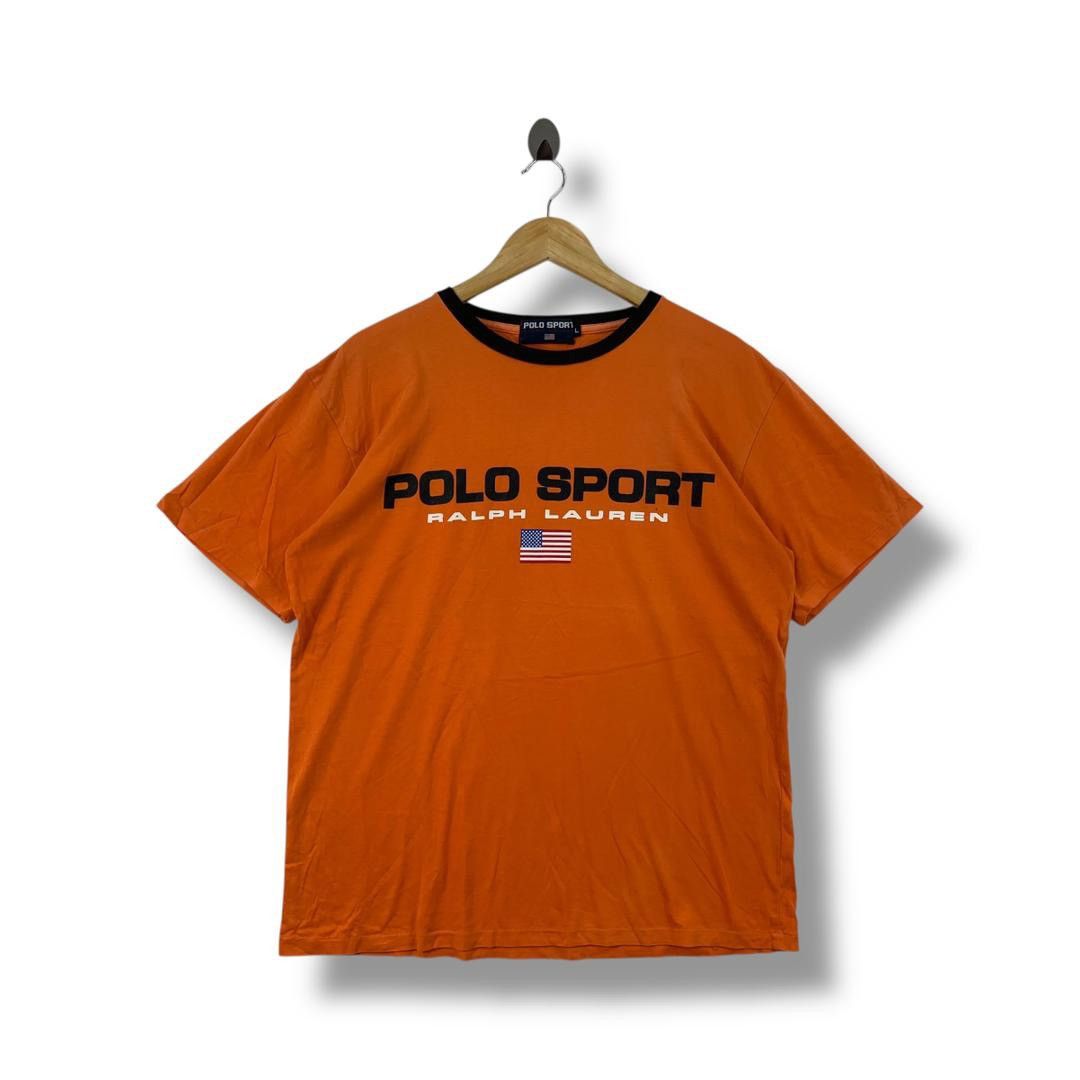 Polo Ralph Lauren × Vintage Vintage POLO SPORT by POLO RALPH LAUREN spellout tees Size US L / EU 52-54 / 3 - 1 Thumbnail