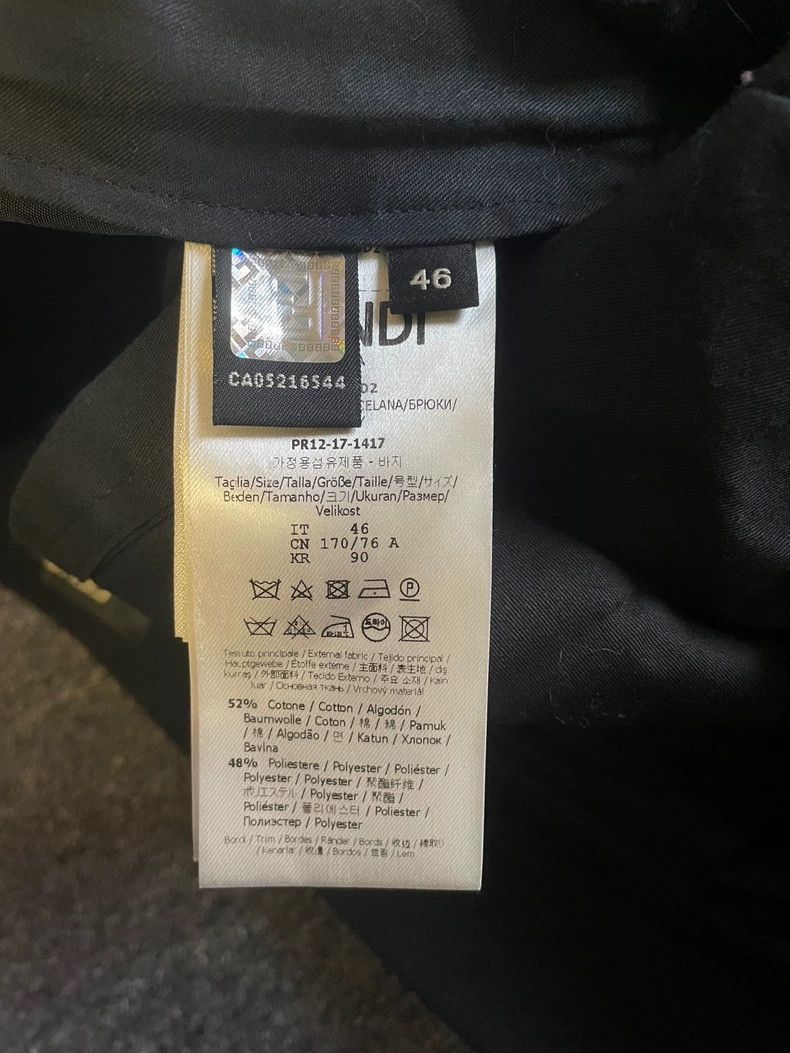 Fendi FENDI Black slacks are thick Size US 30 / EU 46 - 7 Thumbnail
