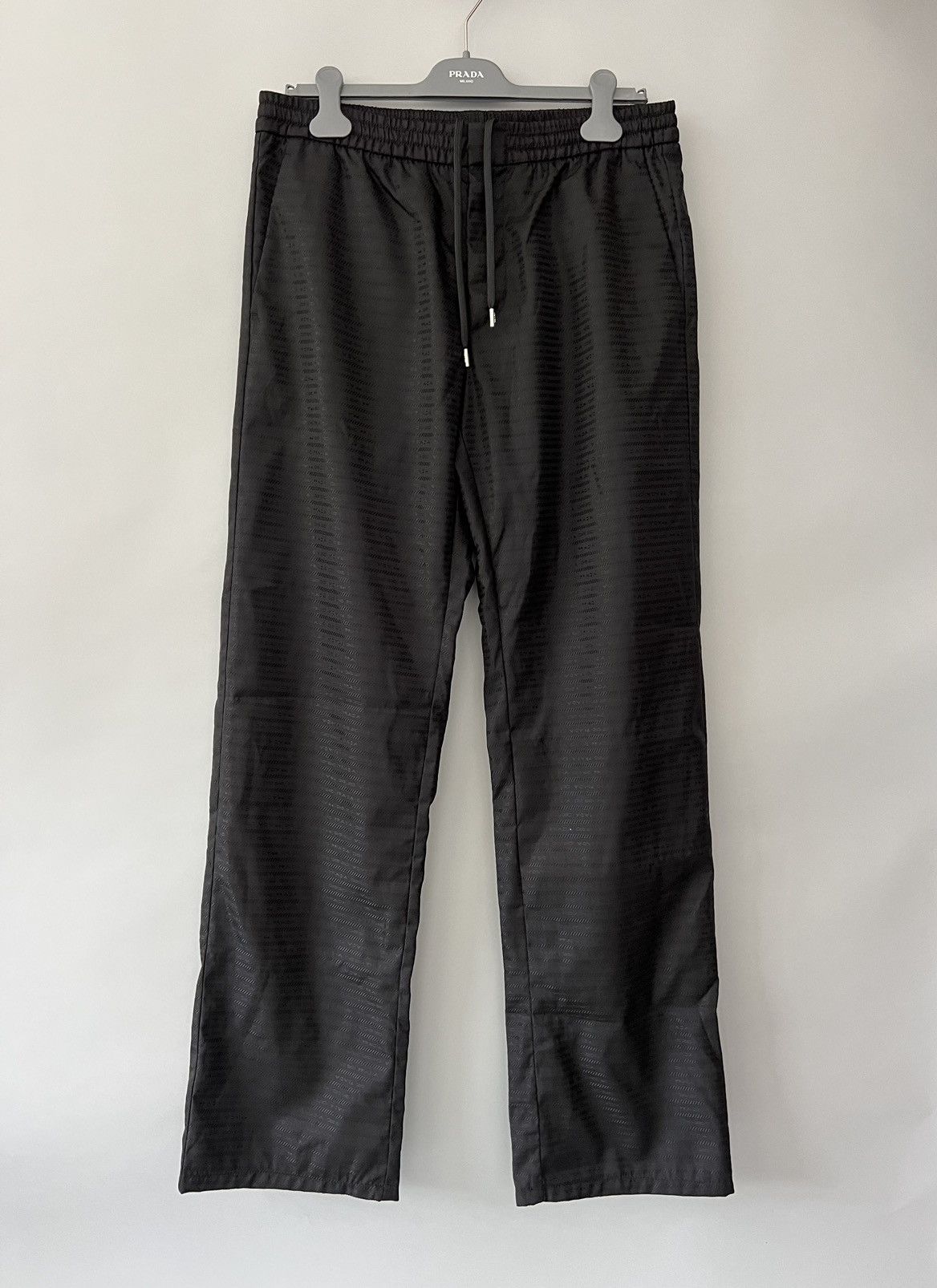 Prada Prada Black Monogram Re-nylon Pants Size US 34 / EU 50 - 2 Thumbnail