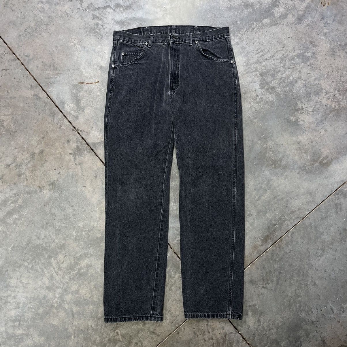 Vintage × Wrangler Vintage Wrangler Jeans Straight Leg Faded Black Denim 2000s Size US 34 / EU 50 - 3 Thumbnail