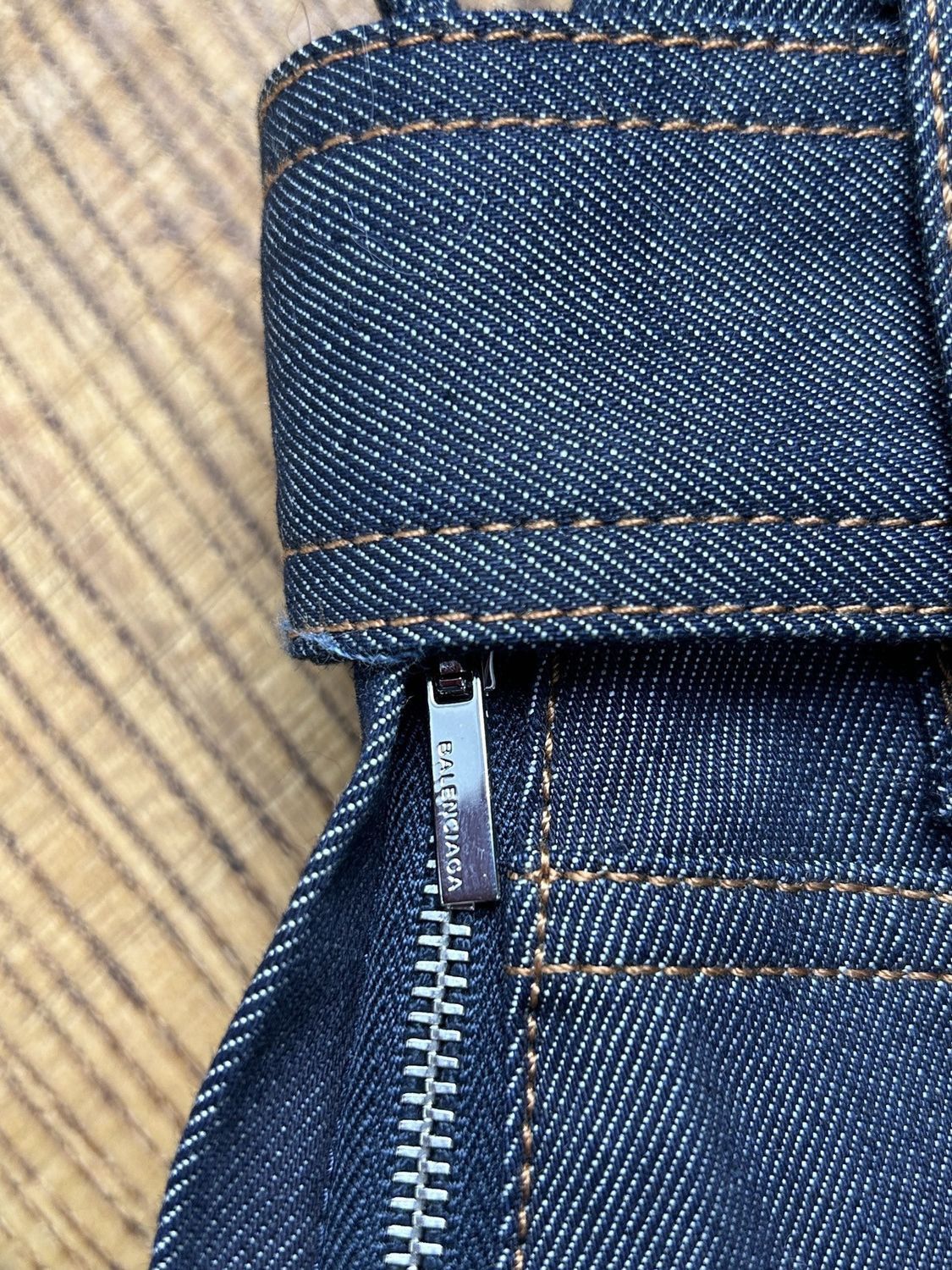 Balenciaga Balenciaga Denim Midi Belted Skirt In Blue Size 36 Size 26" / US 2 / IT 38 - 8 Thumbnail