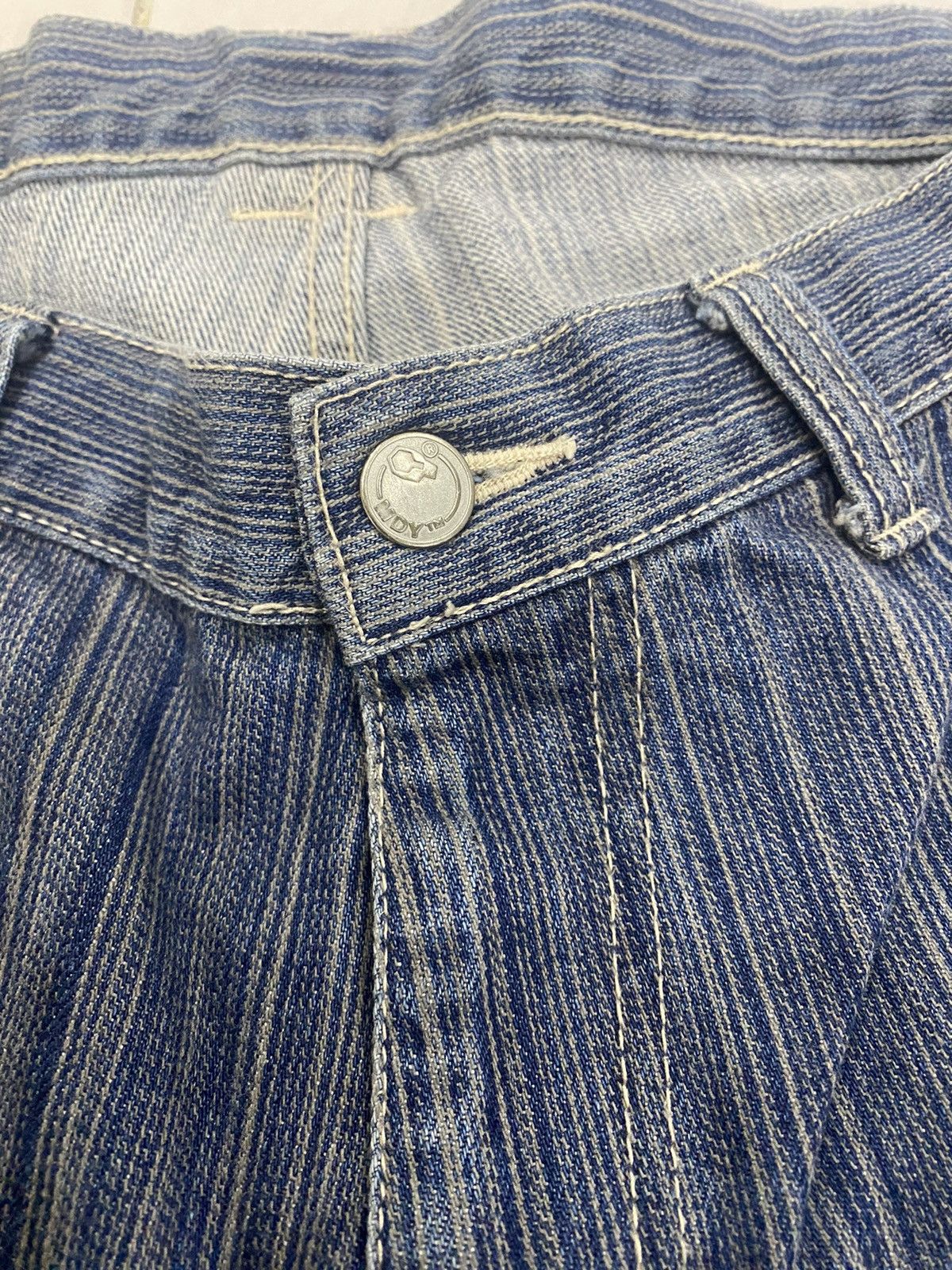 Japanese Brand Baggy Mackdaddy Japan wide leg irregular denim pants Size US 34 / EU 50 - 6 Thumbnail