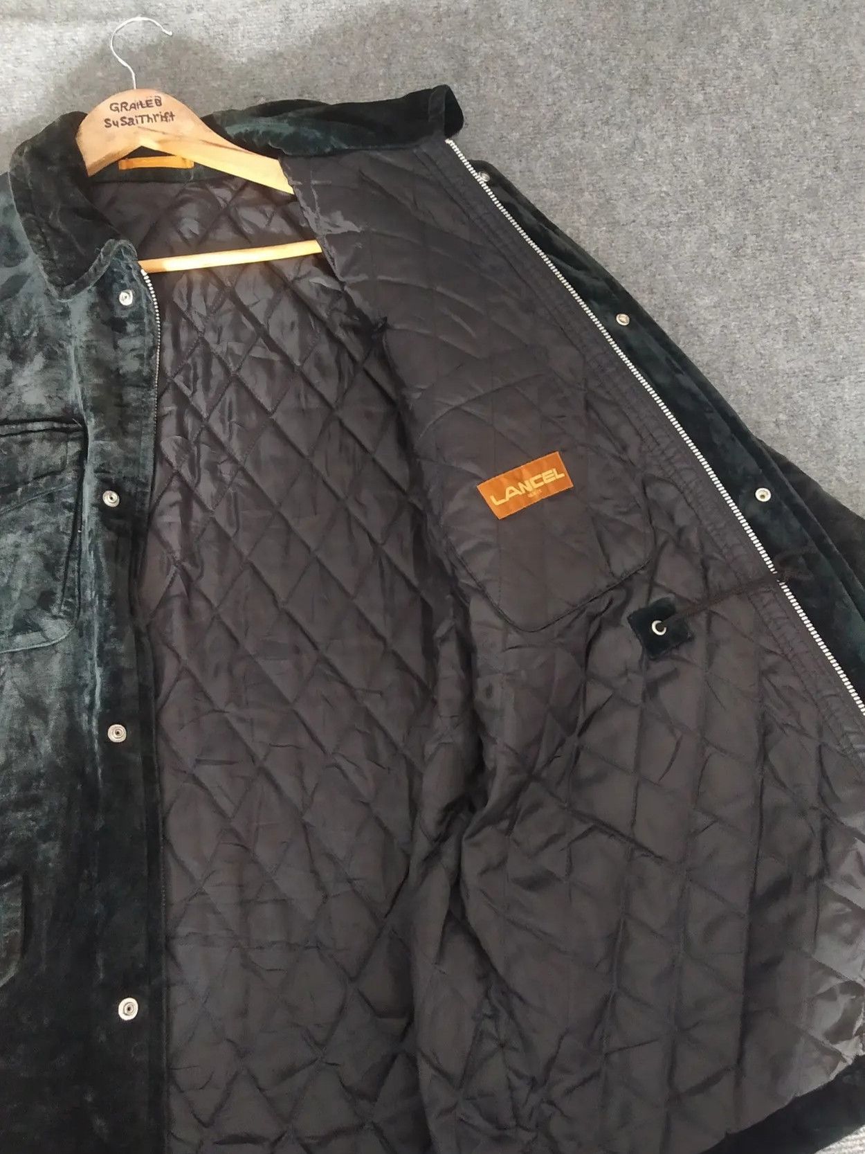 Lancel Lancel valvet jacket vintage 90's rare pattern Size US M / EU 48-50 / 2 - 5 Thumbnail