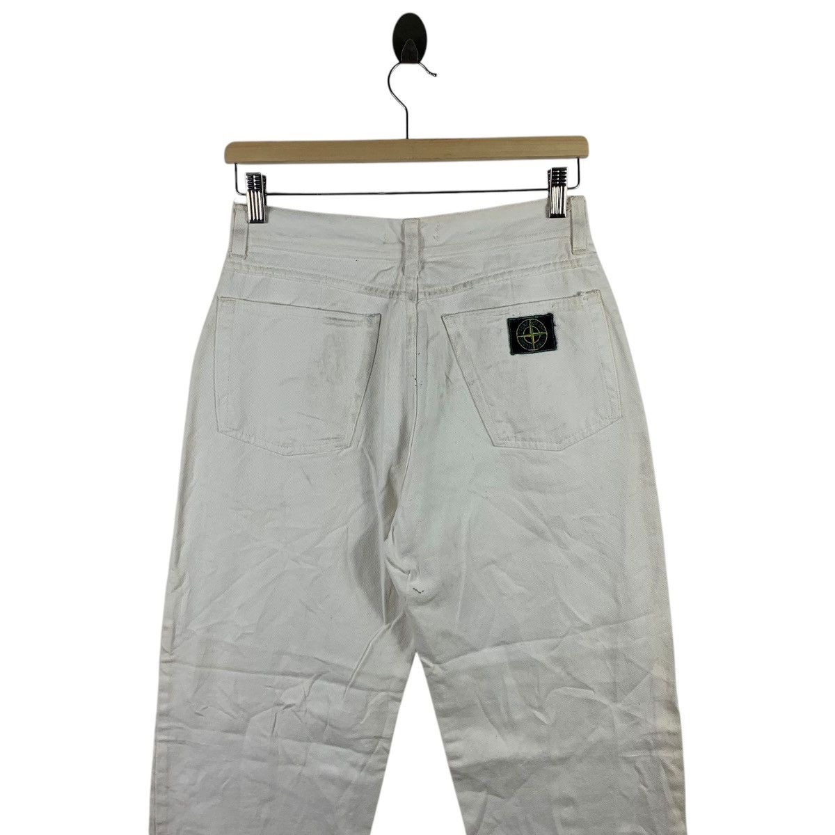 Stone Island × Vintage Vintage STONE ISLAND patches white jeans Size 27" / US 4 / IT 40 - 14 Thumbnail