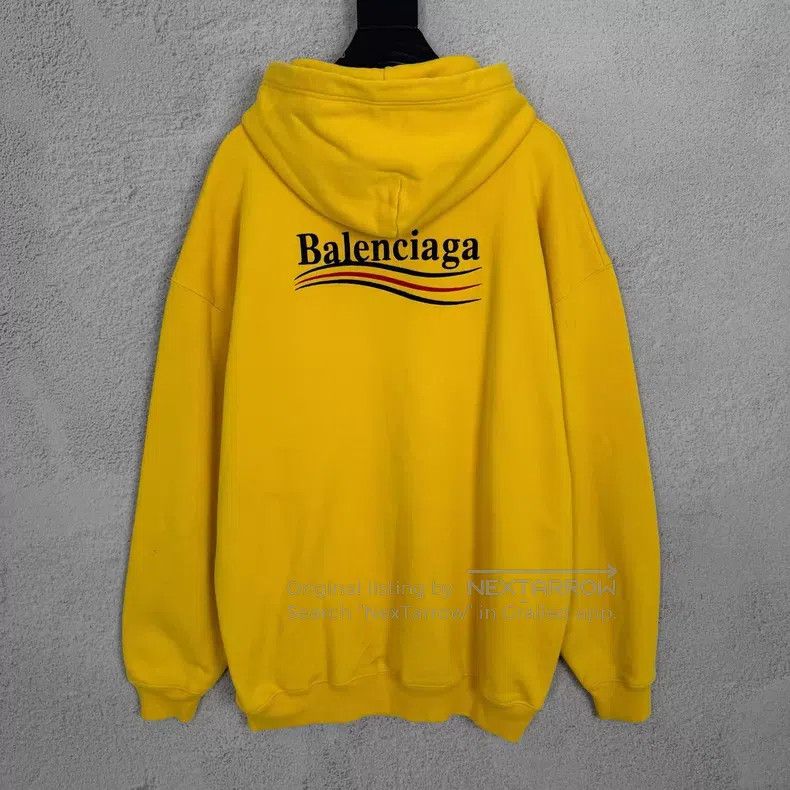 Balenciaga Balenciaga Micro Logo Embroidered Sports Hooded Sweatshirt Size US L / EU 52-54 / 3 - 2 Thumbnail