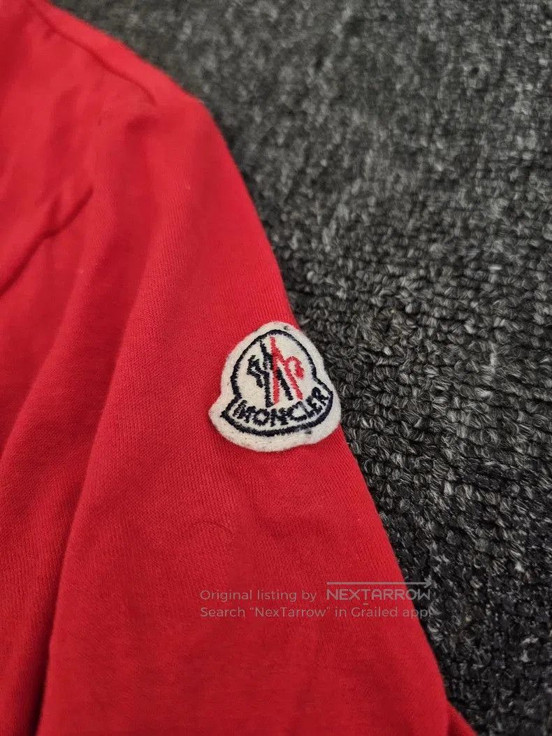 Moncler Moncler Men's Red Short Sleeve T. Size US L / EU 52-54 / 3 - 3 Thumbnail