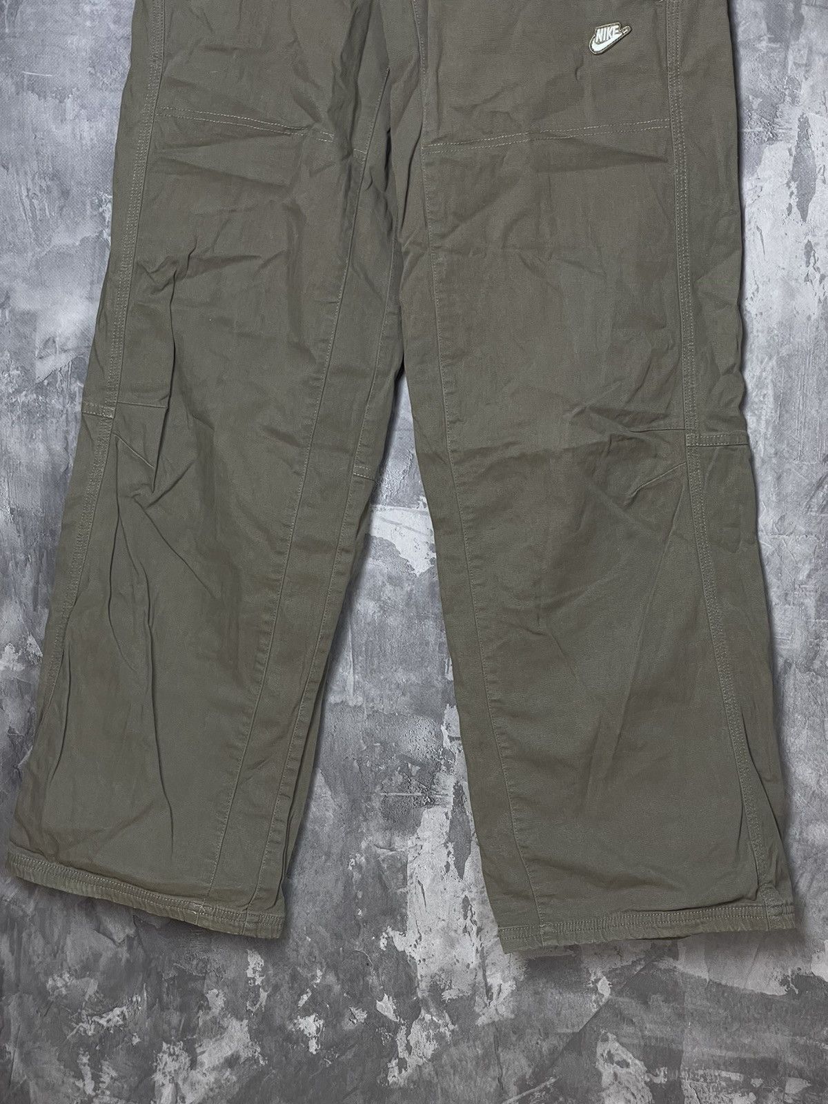 Nike × Vintage Y2k Beige Nike Baggy Retro Trackpants Sweatpants Size XL Size 32" / US 10 / IT 46 - 5 Thumbnail