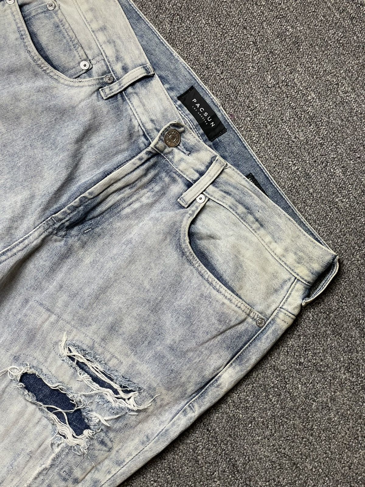 Pacsun × Vintage PACSUN 32x30 Acid Wash Ripped Jeans (92) Size US 35 - 7 Thumbnail