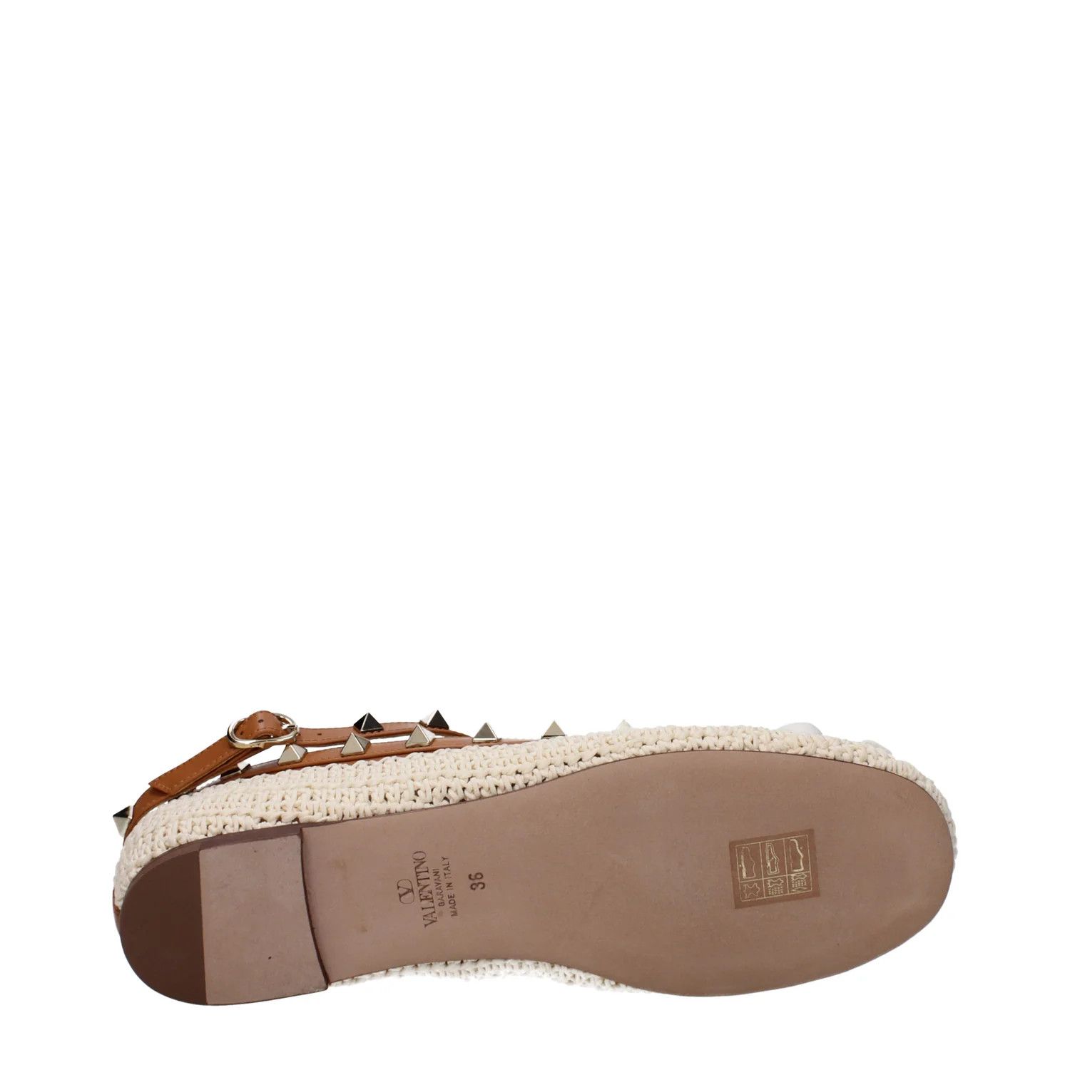 Valentino ob1o1e1224 Raffia Ballet Flats in Beige/Brown Size US 6 / IT 36 - 5 Thumbnail