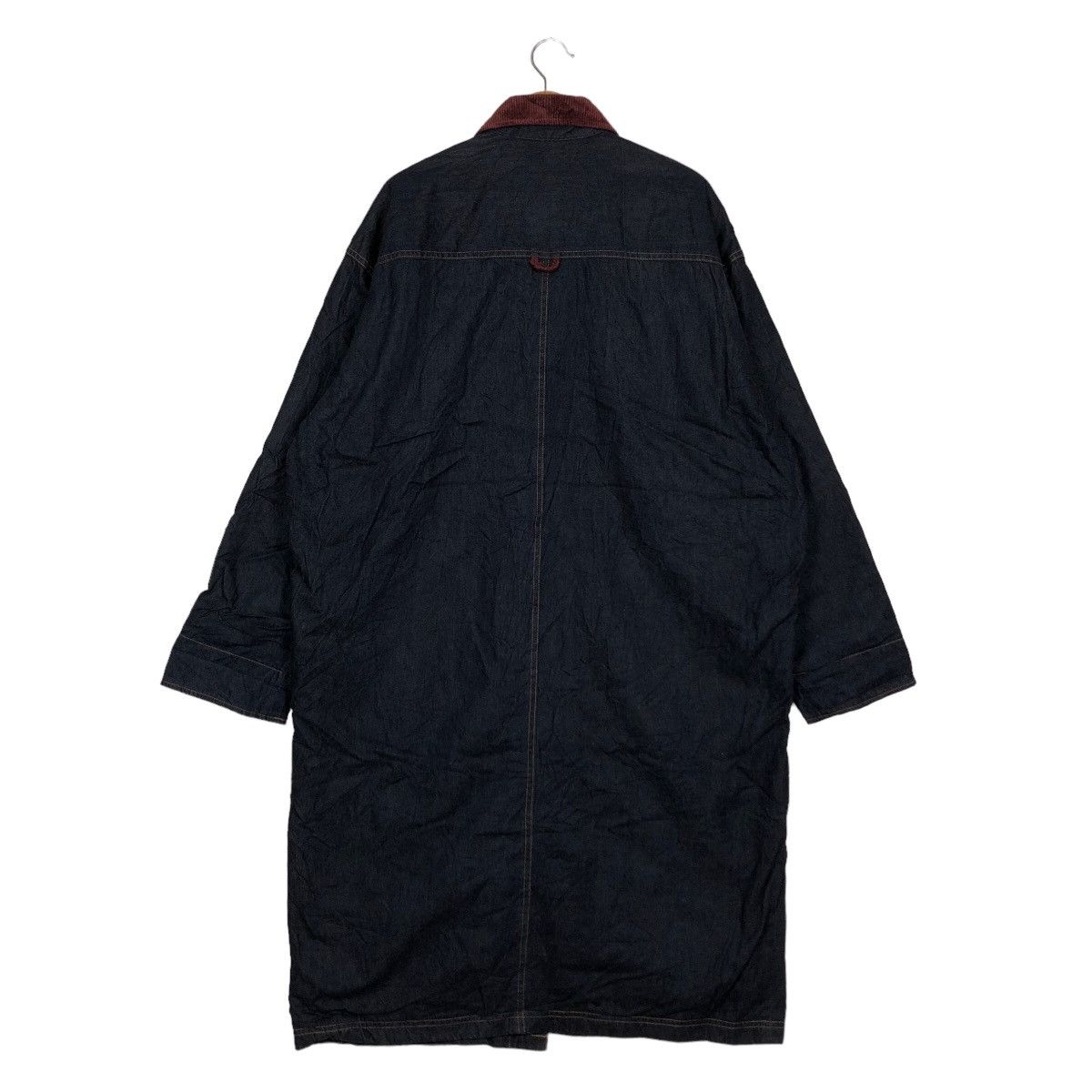 Japanese Brand 🔥90’s Long Jacket Work Denim Exoah Issey Miyake Japan Size US M / EU 48-50 / 2 - 8 Thumbnail