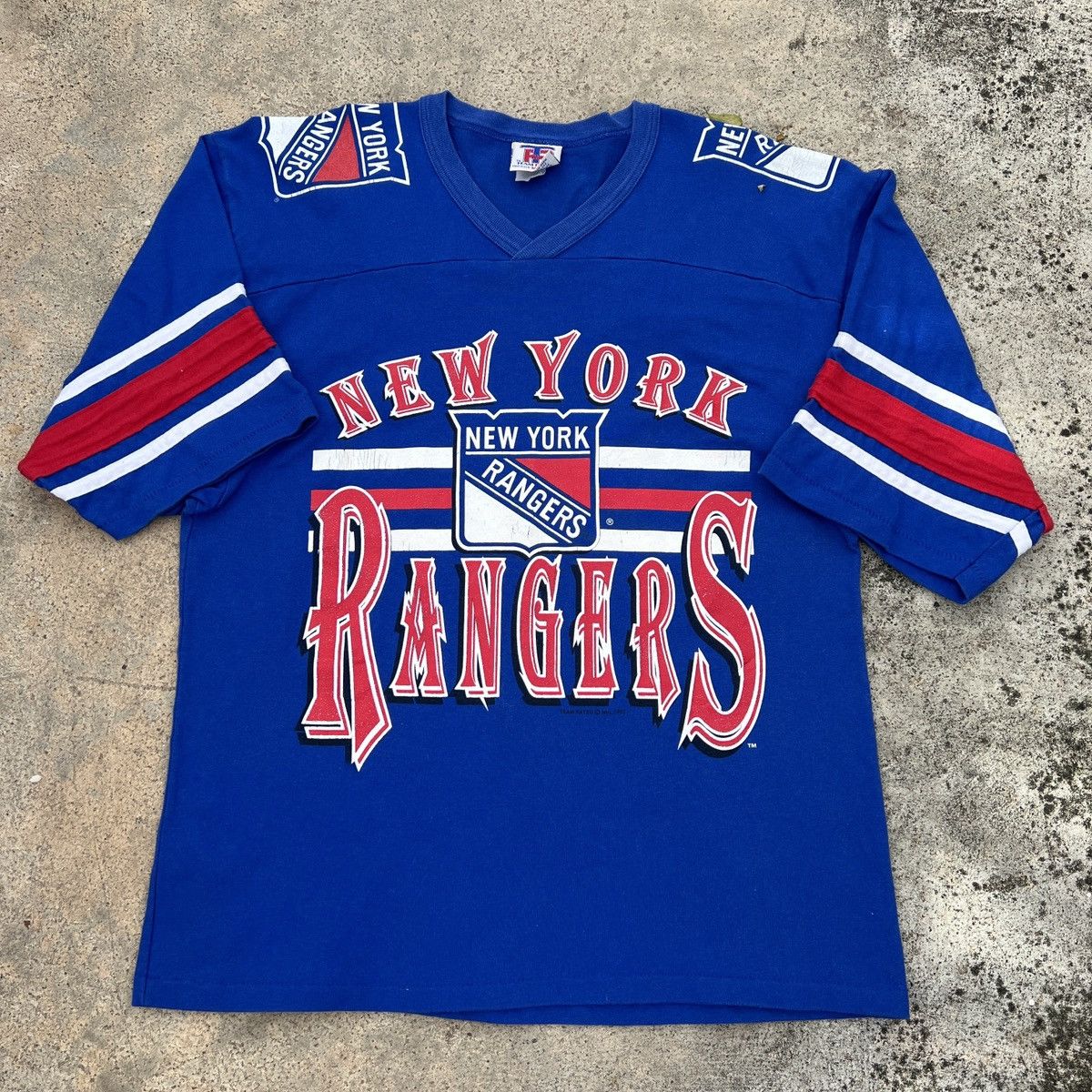 NHL Vintage 90s 1993 NHL New York Rangers Tee Size US M / EU 48-50 / 2 - 1 Thumbnail