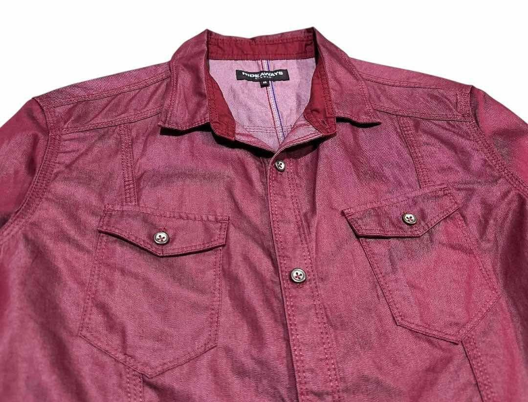 HIDEAWAYS 🔥SickY2K Hideaways Nicole Waxed Shirt 3/4 Sleeve Size US M / EU 48-50 / 2 - 3 Thumbnail