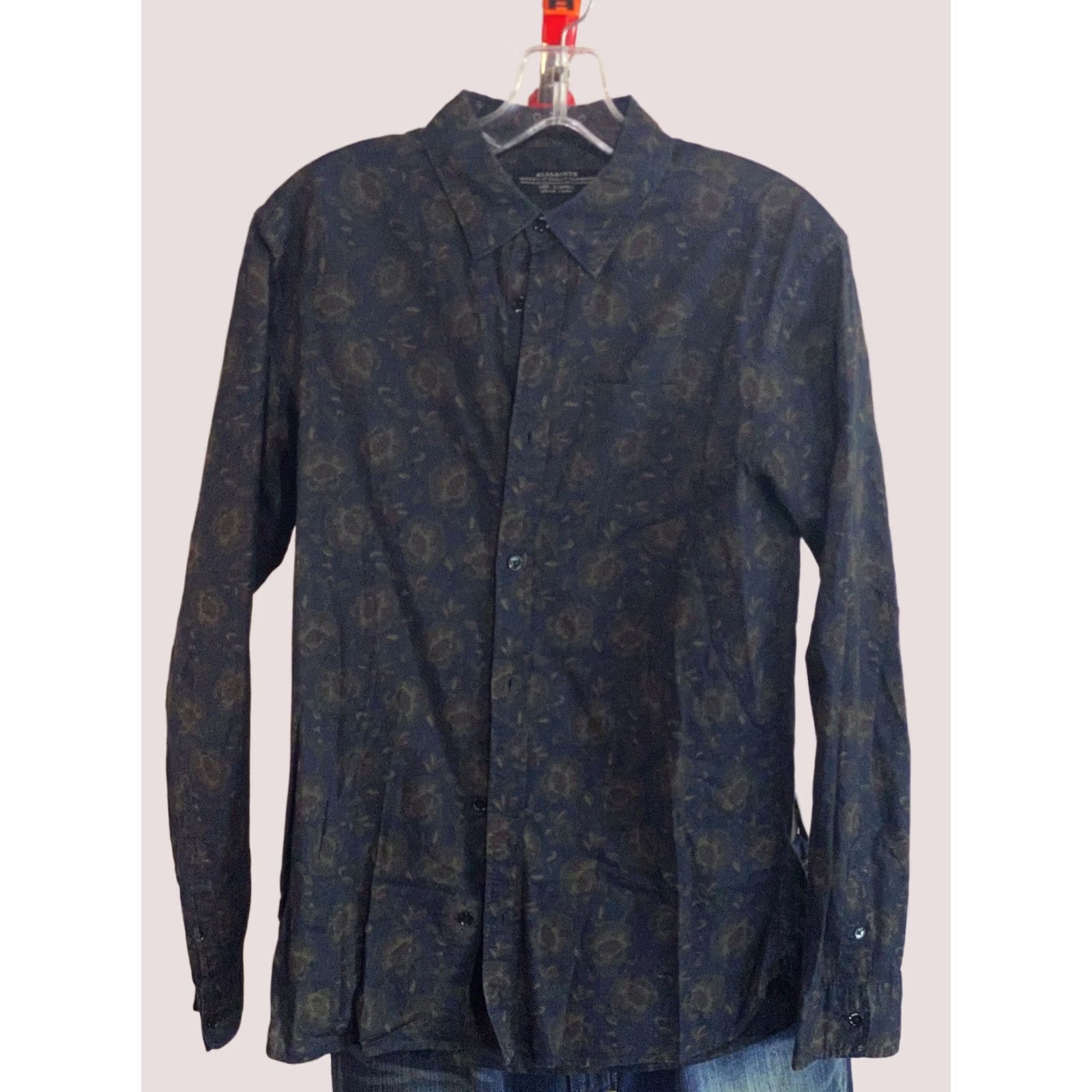 Allsaints Allsaints Shirt XS Long Sleeve Floral Bold Extra Small Men Size US XS / EU 42 / 0 - 1 Thumbnail