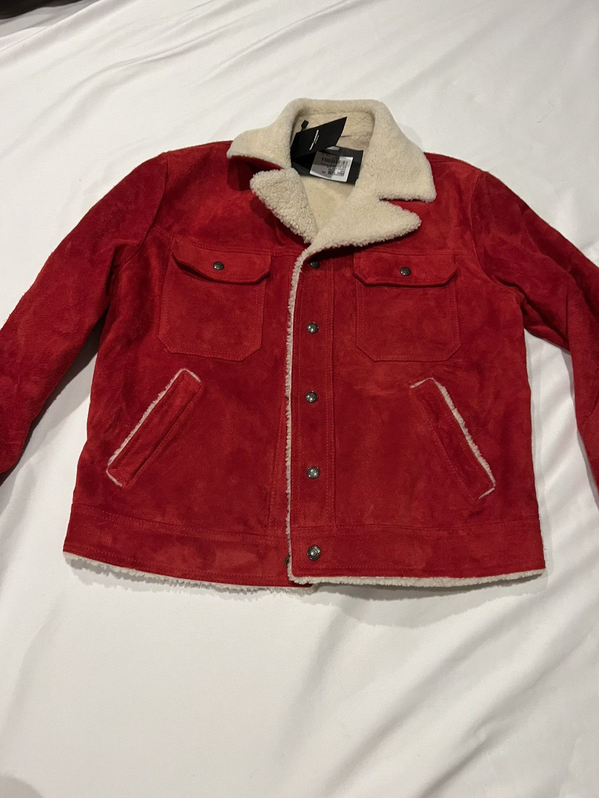Saint Laurent Paris Saint Laurent men’s suede shearling jacket. 52/L. $5900 Size US L / EU 52-54 / 3 - 8 Thumbnail