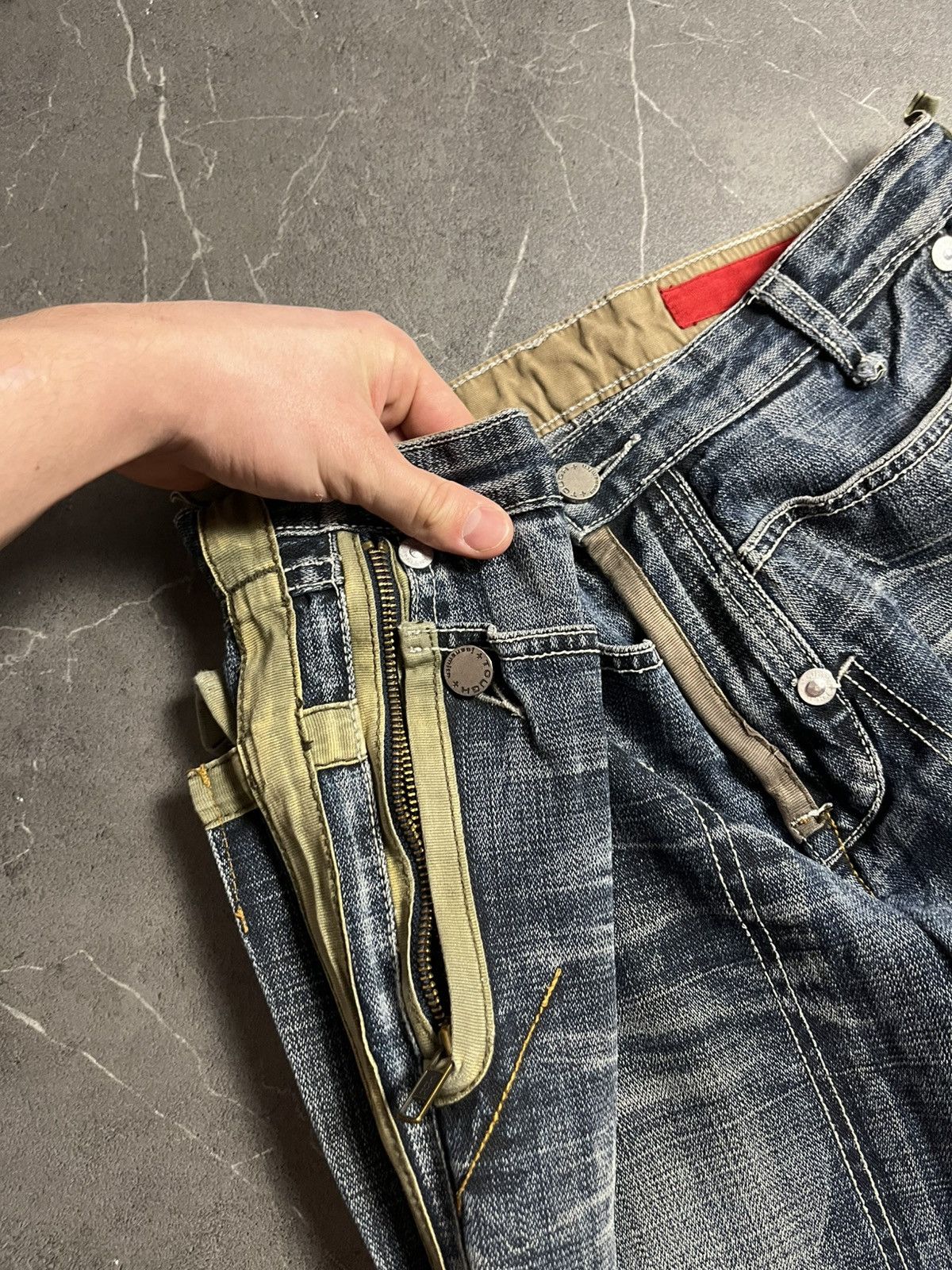 Kapital Tough Jeansmith Japenese streetwear jeans vintage 2000’s Size US 31 - 12 Thumbnail