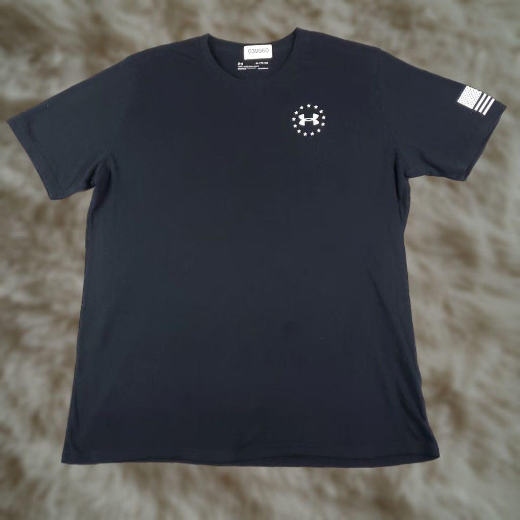 Under Armour Under Armour T-Shirt Mens XL Black Short Sleeve Casual Graphic Sports Size US XL / EU 56 / 4 - 1 Thumbnail