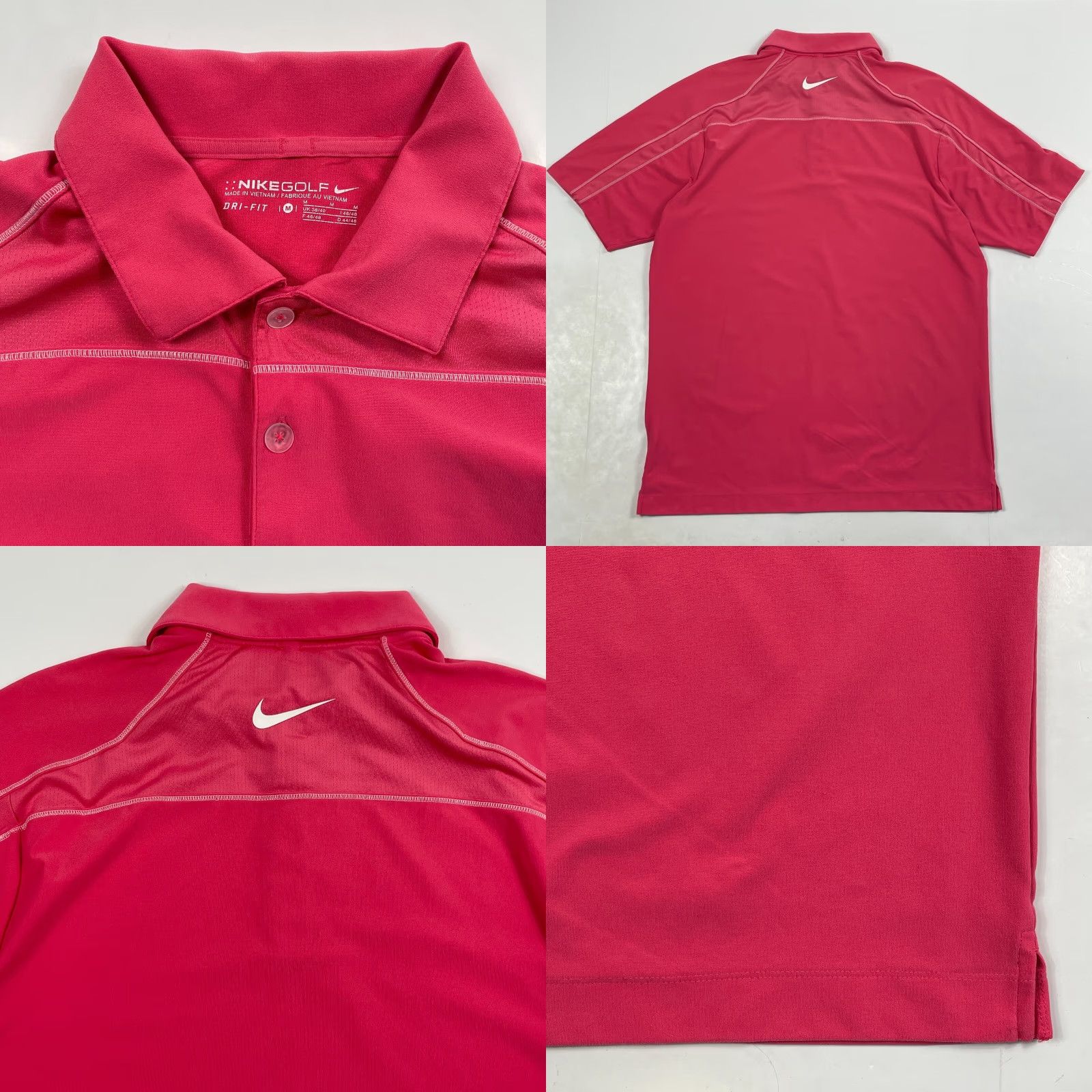 Nike Nike Polo Shirt Mens Medium Pink Dri-Fit Golf Short Sleeve Lightweight Outdoors Size US M / EU 48-50 / 2 - 8 Thumbnail