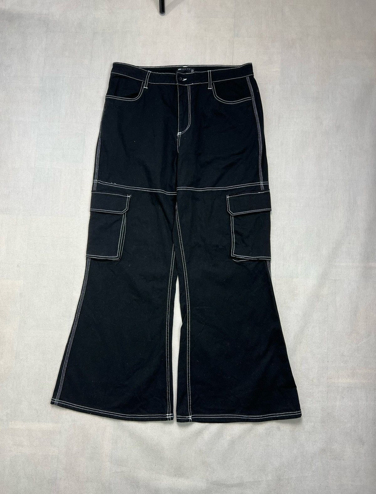 Asos Baggy Cargo Pants Asos black y2k Size US 38 / EU 54 - 1 Thumbnail