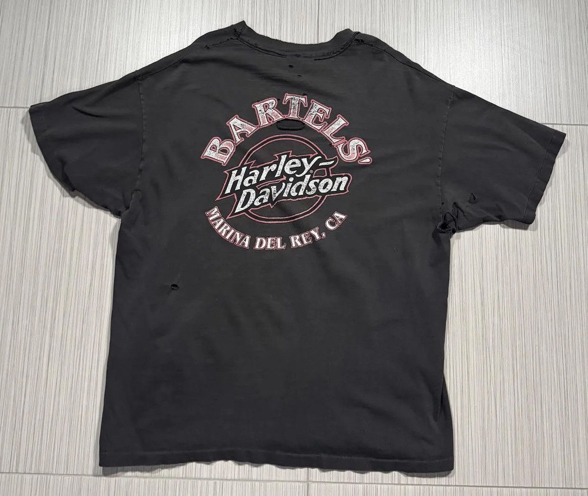 Harley Davidson Vintage Harley Davidson USA T Shirt (Size L) "Marina Del Reu Size US L / EU 52-54 / 3 - 4 Thumbnail