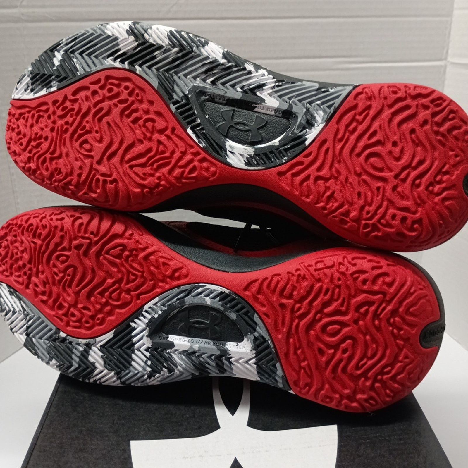 Under Armour Under Armour UA Lockdown 6 Basketball Shoes Size 11.5 Red Size US 11.5 / EU 44-45 - 7 Thumbnail