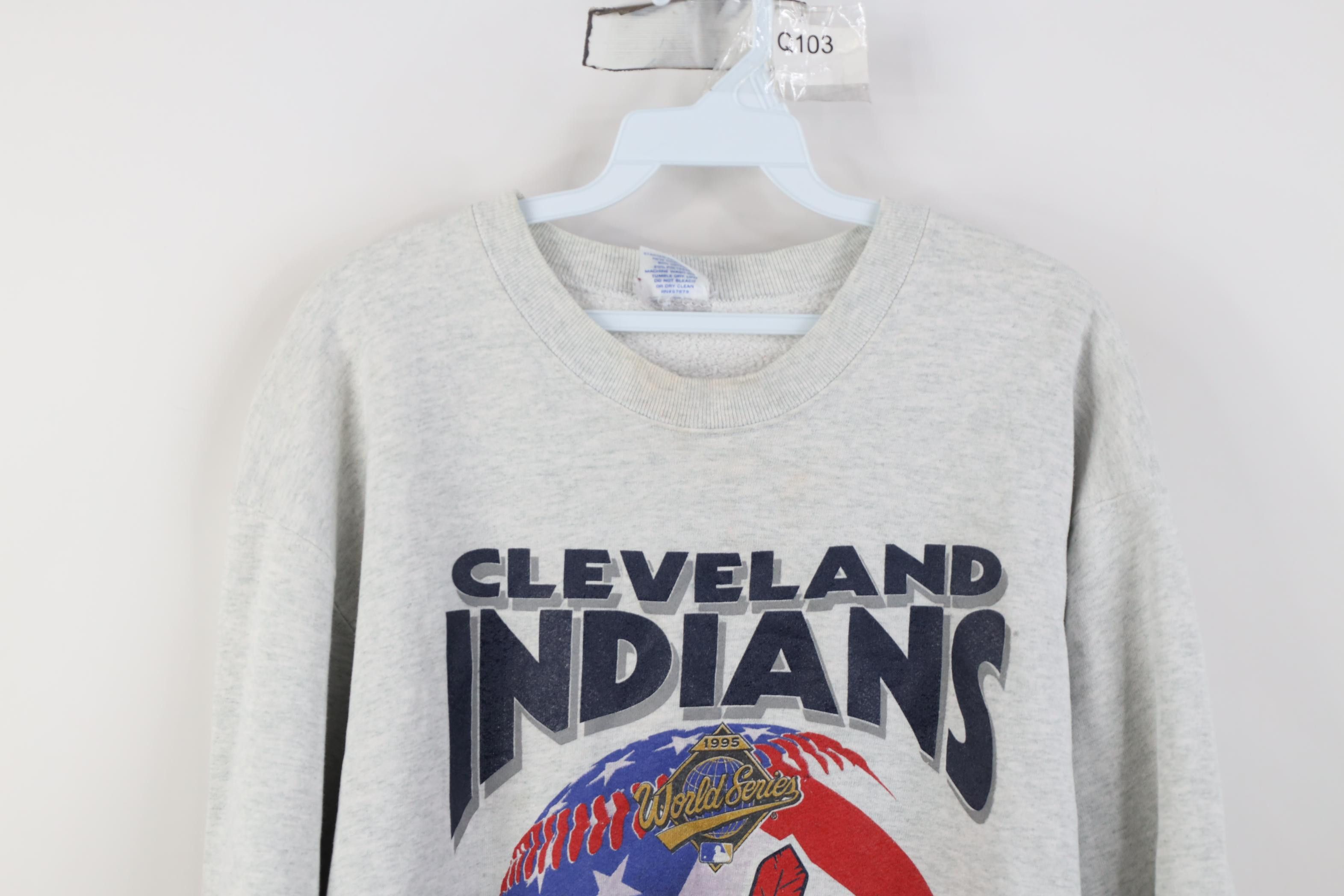 Starter Vintage Starter Chief Wahoo Cleveland Indians Sweatshirt Size US L / EU 52-54 / 3 - 2 Thumbnail