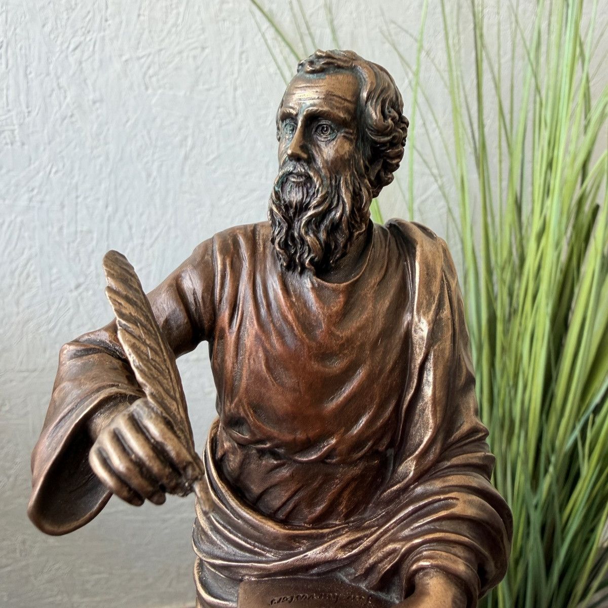 Other St Matthew Apostle Statue Figure Bronze Finish Religious Size ONE SIZE - 2 Thumbnail
