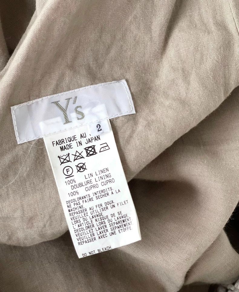 Yohji Yamamoto yohji yamamotoPure linen asymmetric wide-leg pants 2503-Nex Size 25" / US 0 / IT 36 - 6 Thumbnail