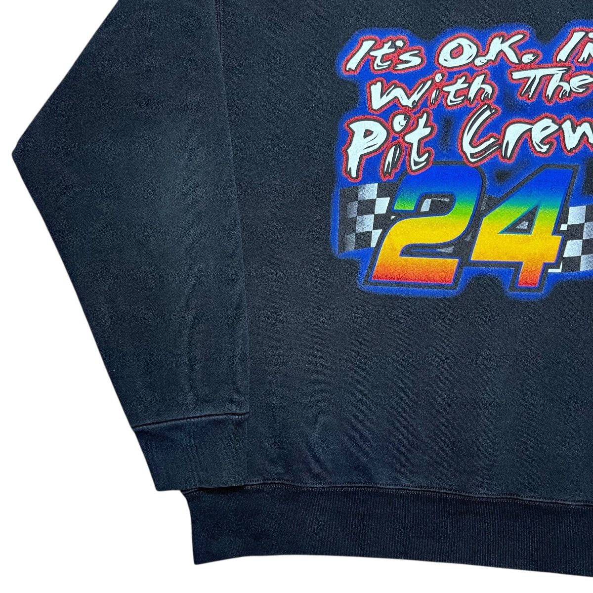 NASCAR 90s NASCAR Jeff Gordon I’m With The Pit Crew Sweatshirt Size US XL / EU 56 / 4 - 17 Thumbnail