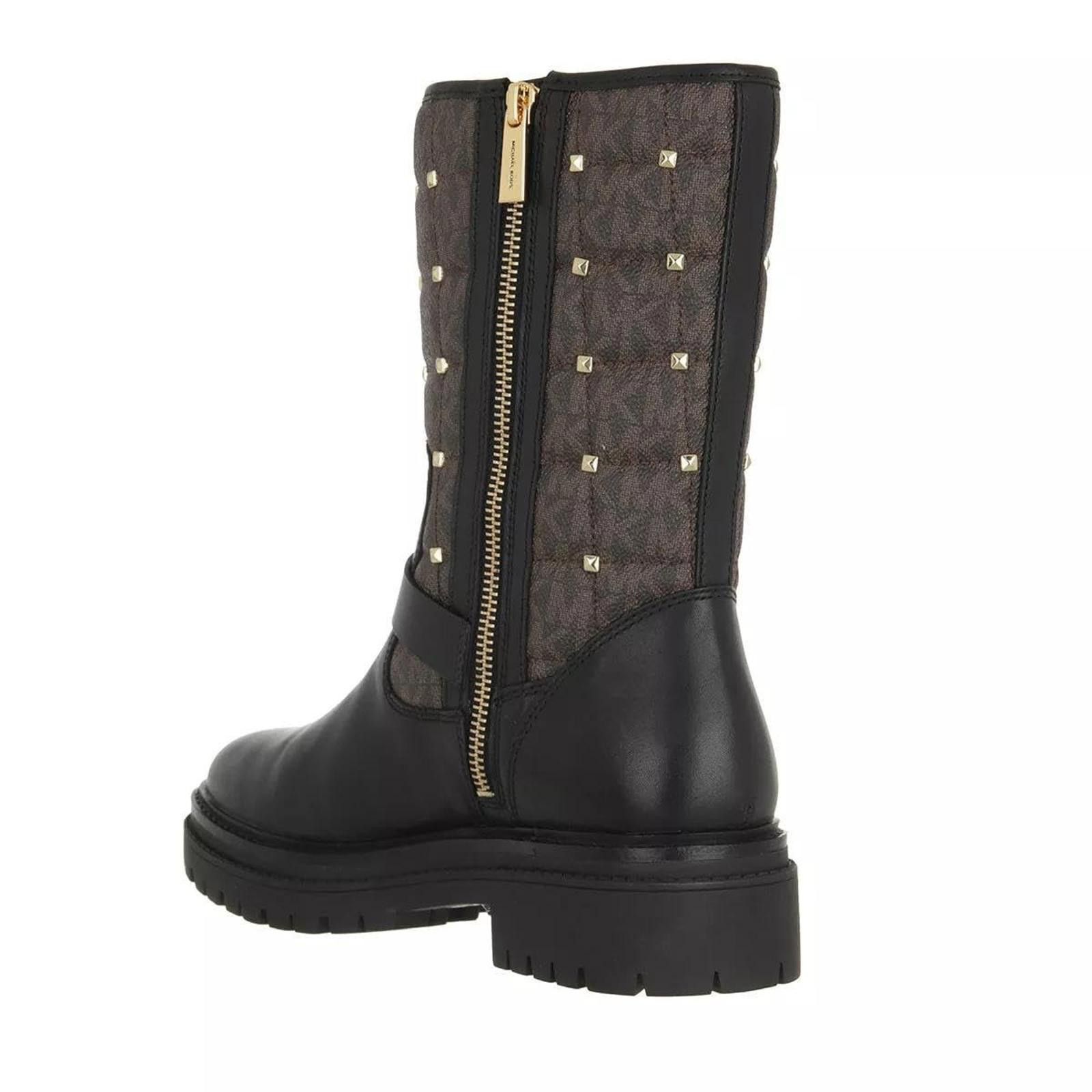 Michael Kors Michael Kors Women's Boots Layton Bootie Brown/Black 8 M NEW Size US 8 / IT 38 - 4 Thumbnail