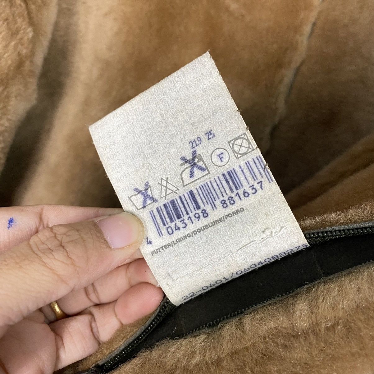 Hugo Boss 🔥VINTAGE LEATHER JACKET HUGO BOSS SHEARLING BLANKET Size US S / EU 44-46 / 1 - 25 Thumbnail
