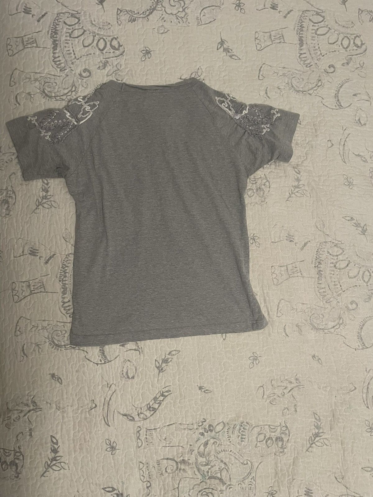 Sacai Grey Sacai Tee Crescent Design Rick Size US S / EU 44-46 / 1 - 5 Thumbnail