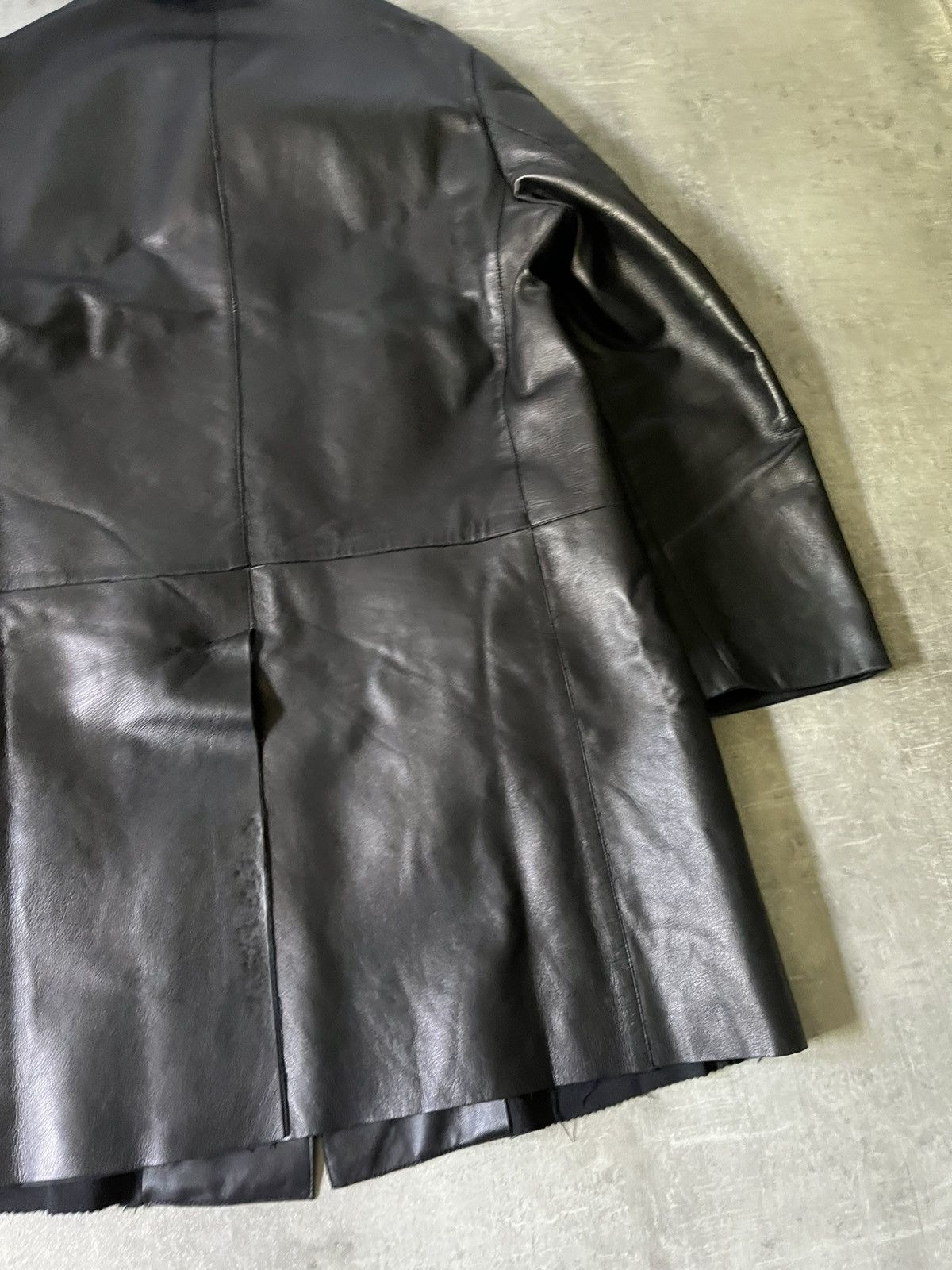 Gucci Gucci F/W 1998 black leather coat by Tom Ford Size US L / EU 52-54 / 3 - 9 Thumbnail