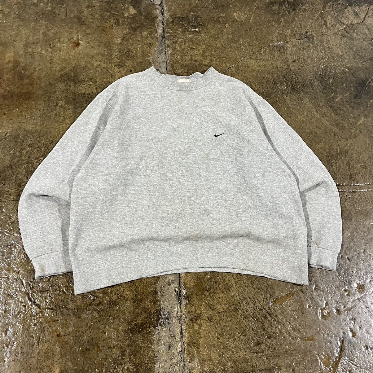 Nike × Vintage Crazy Vintage 90s Nike Mini Swoosh Crewneck Essential Skater Size US XL / EU 56 / 4 - 3 Thumbnail