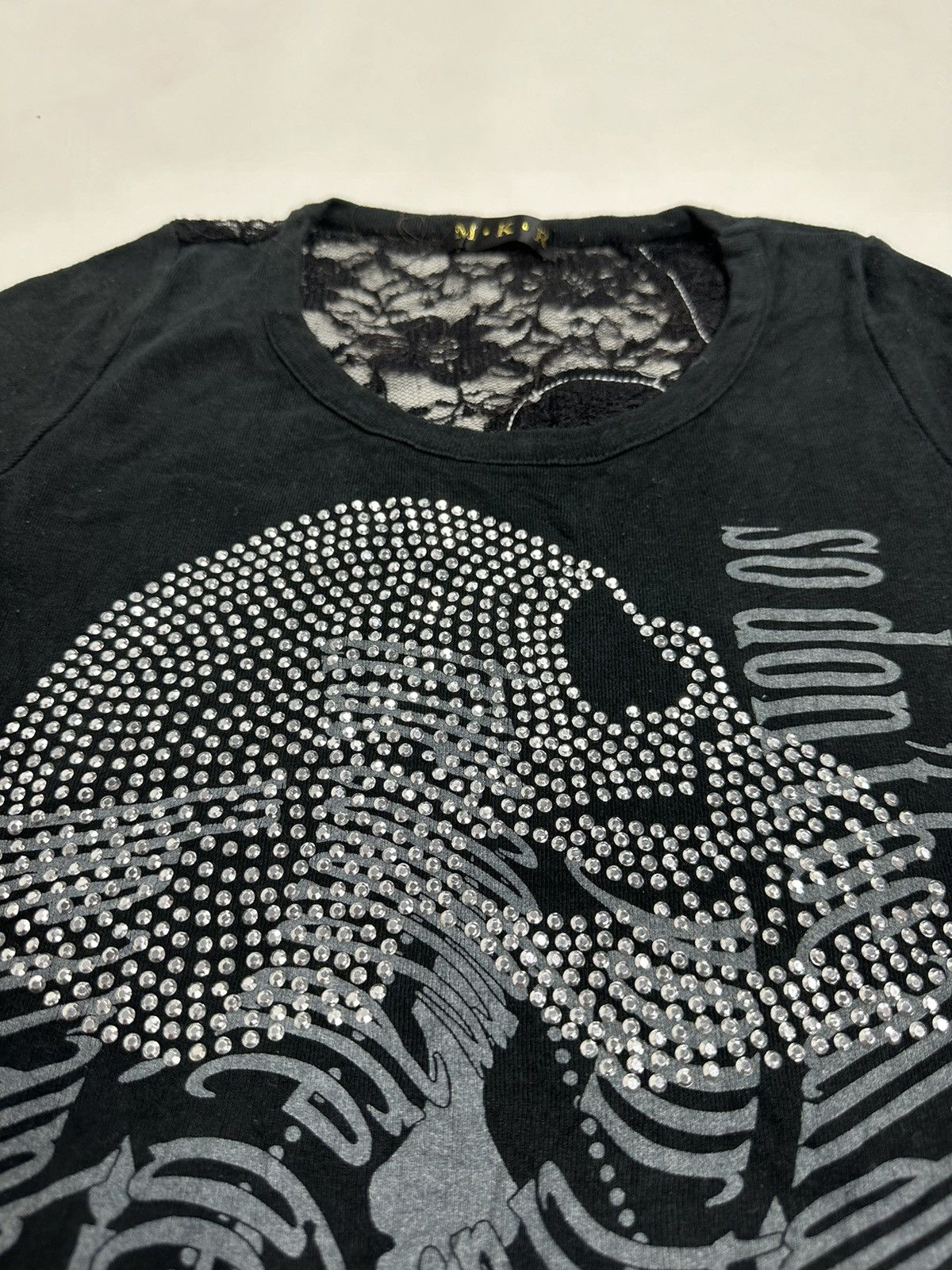 Japanese Brand MKR Japanese Sparkling Skull Punk Bondage Tshirt Size M / US 6-8 / IT 42-44 - 9 Thumbnail