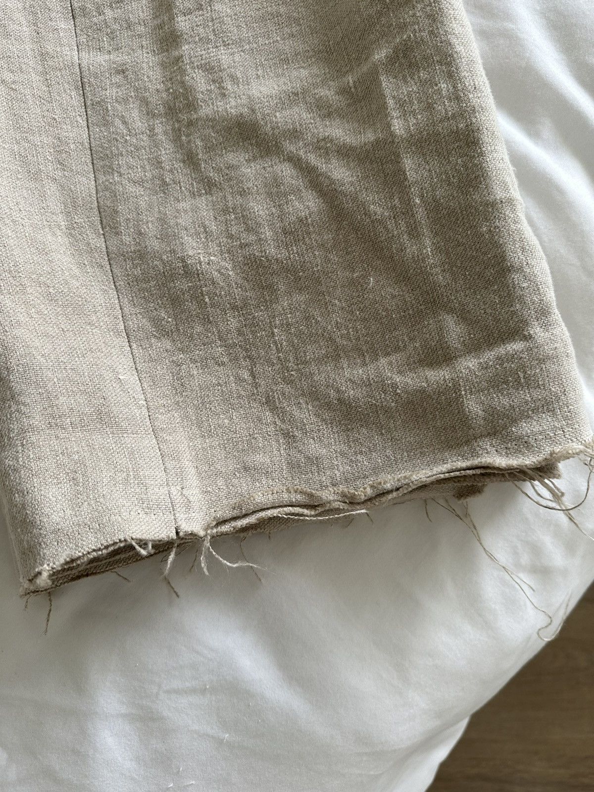 MISBHV Straight-Leg Canvas Linen Trousers