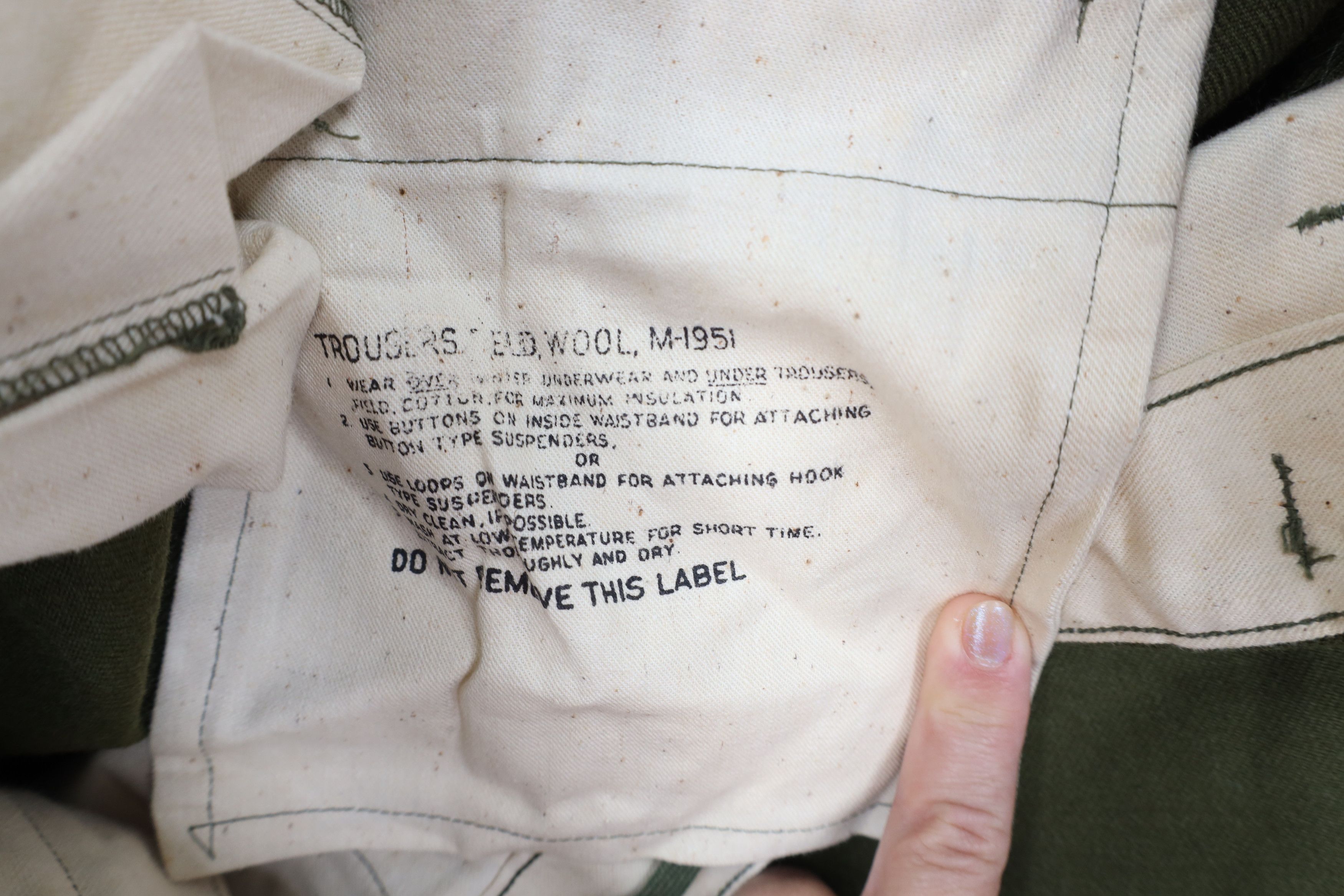 Vintage Vintage 50s Military Korean War 1951 Wide Leg Field Pants Size US 32 / EU 48 - 8 Thumbnail