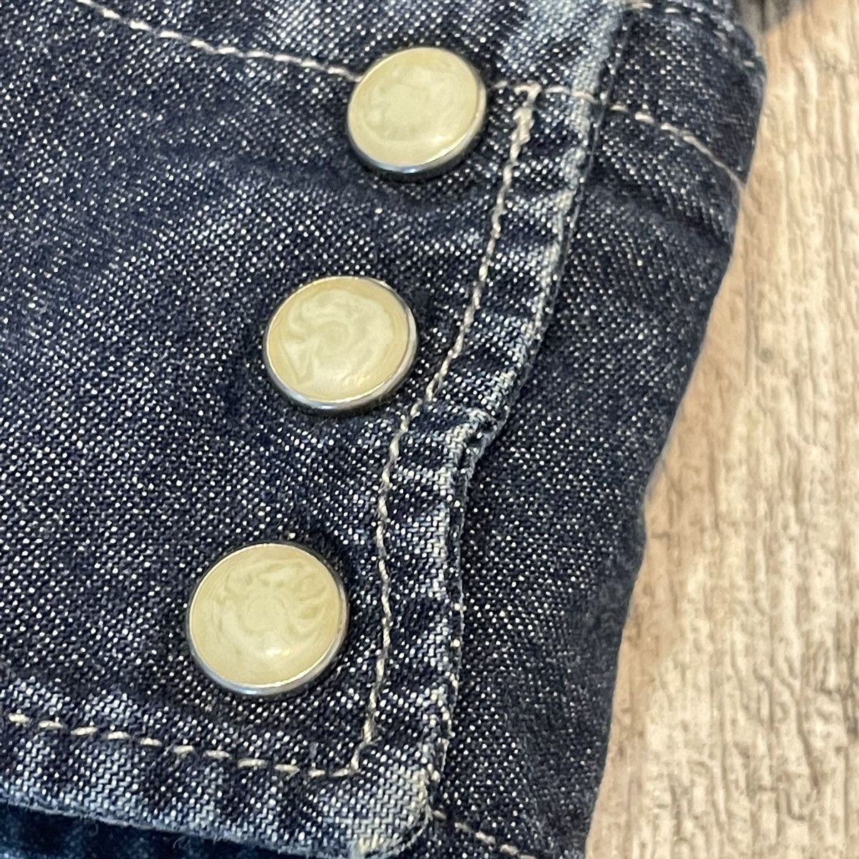 Japanese Brand × Muji Muji Denim jacket jeans streetwear y2k rare vintage Size US XL / EU 56 / 4 - 2 Thumbnail