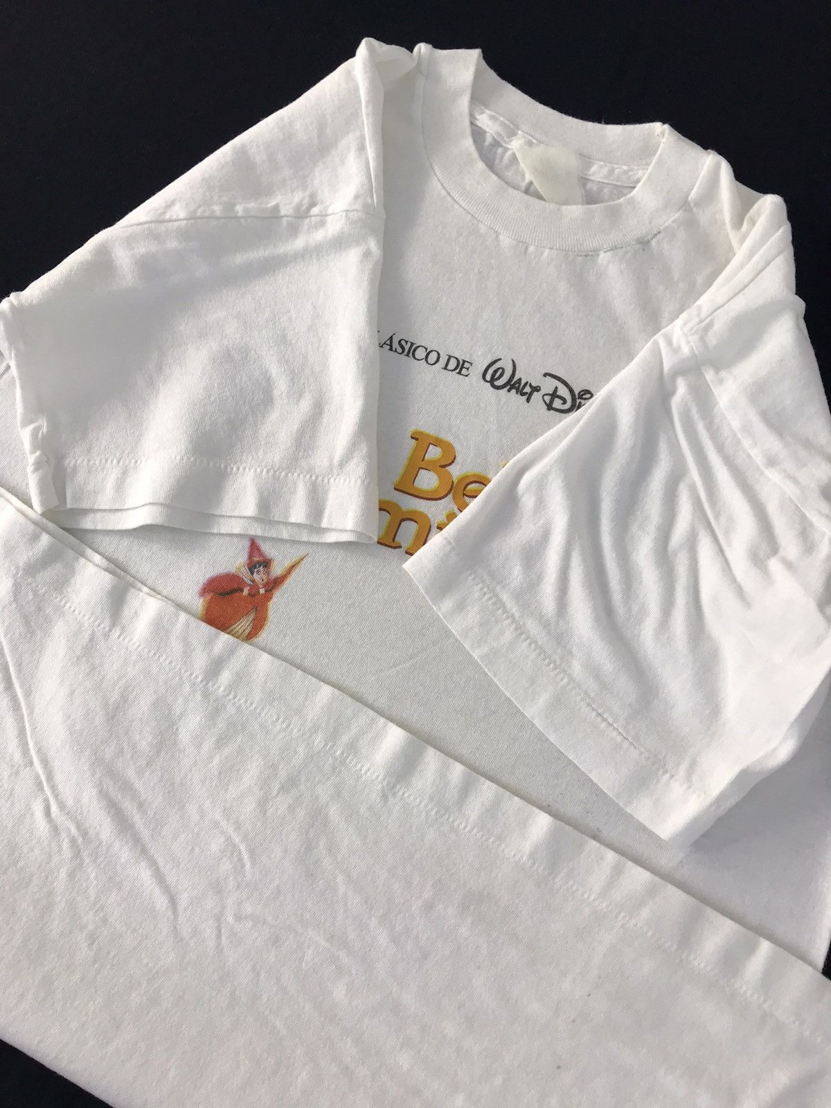 Disney Vintage 80s 90s Un Clasico De La Bella Durmiente Elf Tee Size S / US 4 / IT 40 - 6 Thumbnail