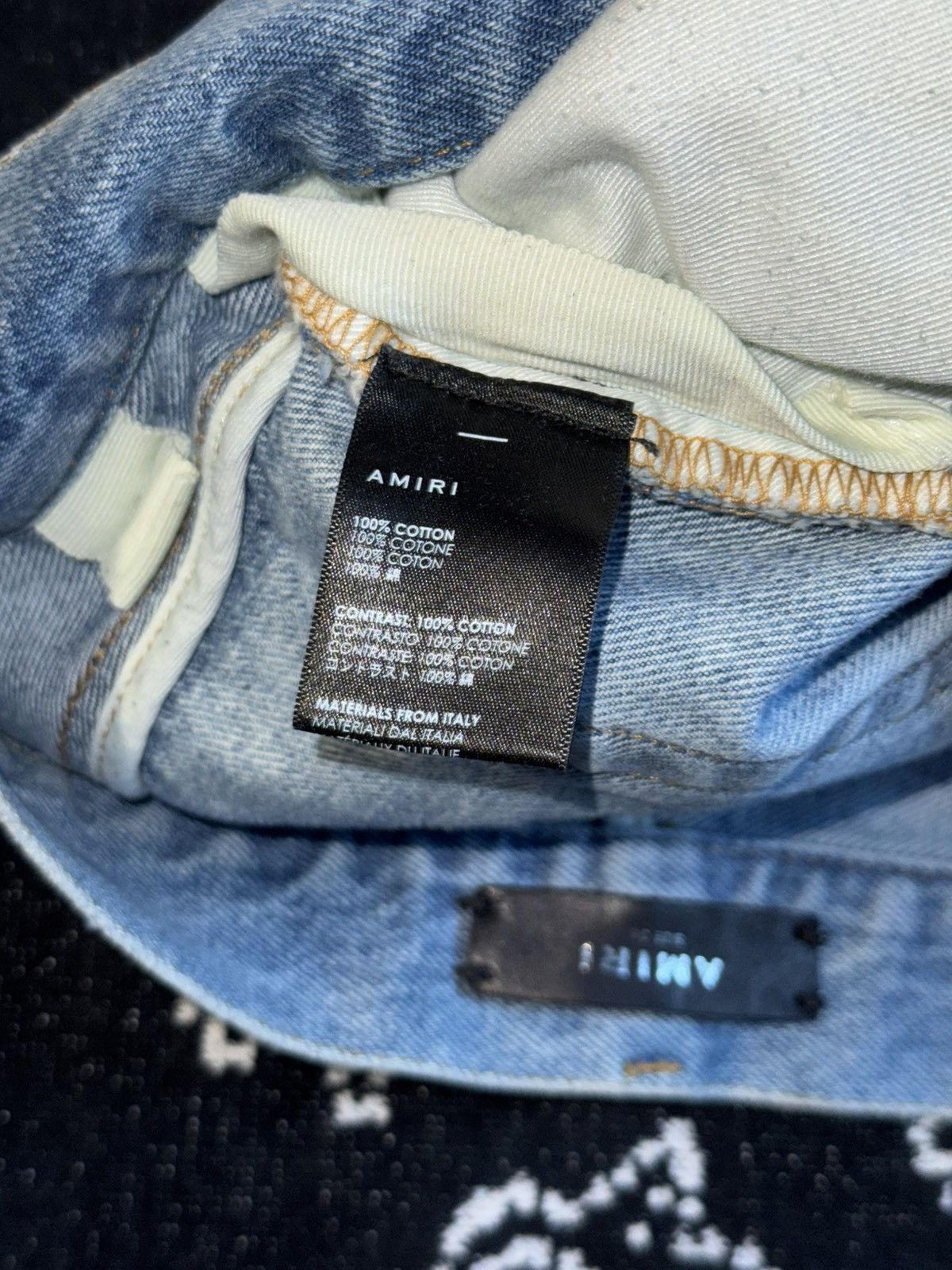 Amiri AMIRI ETERNAL HAPPINESS DENIM DISTRESSED SHORTS Size US 34 / EU 50 - 15 Thumbnail