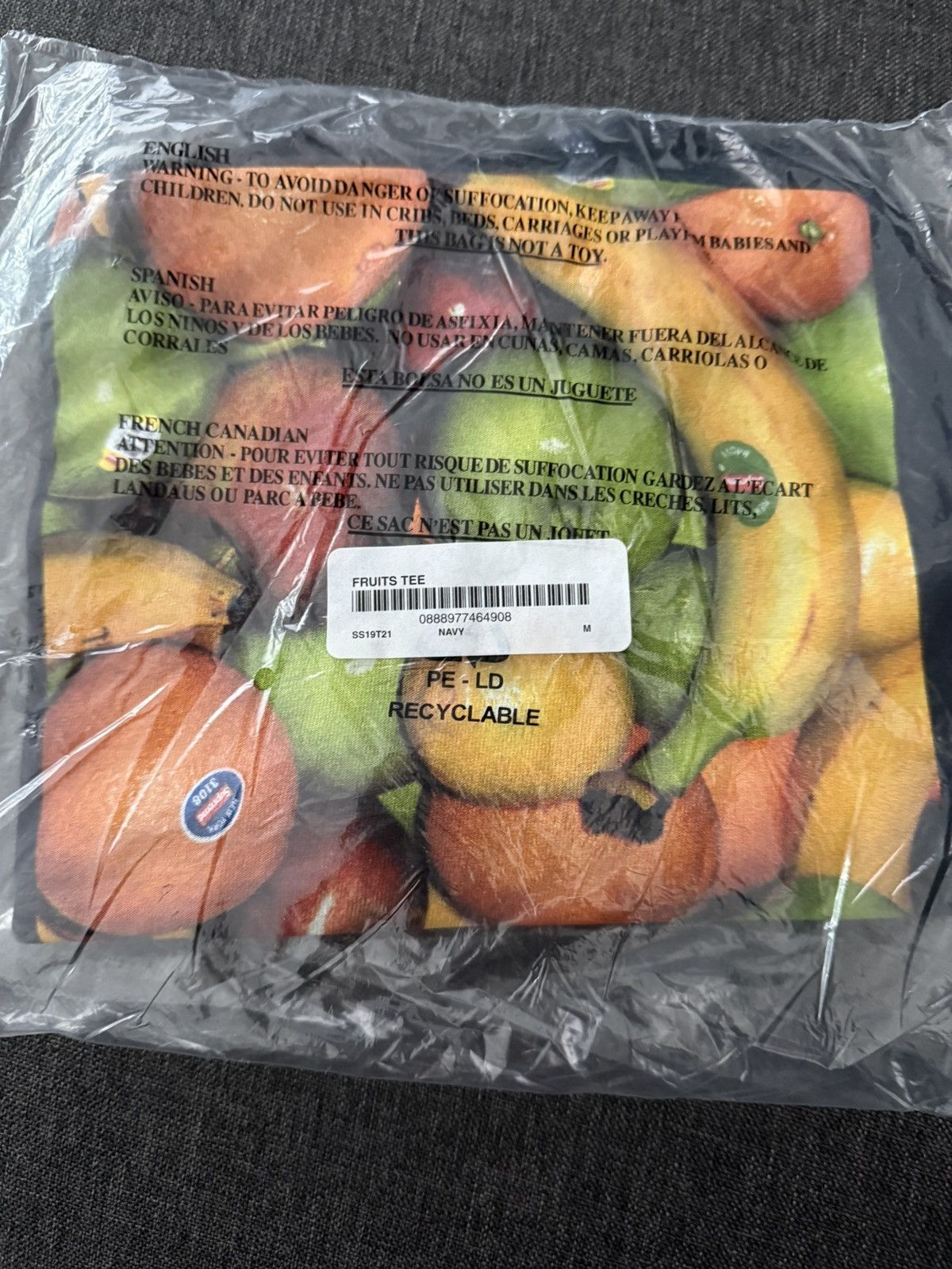 Supreme Supreme Fruits Tee Navy Size US M / EU 48-50 / 2 - 3 Thumbnail