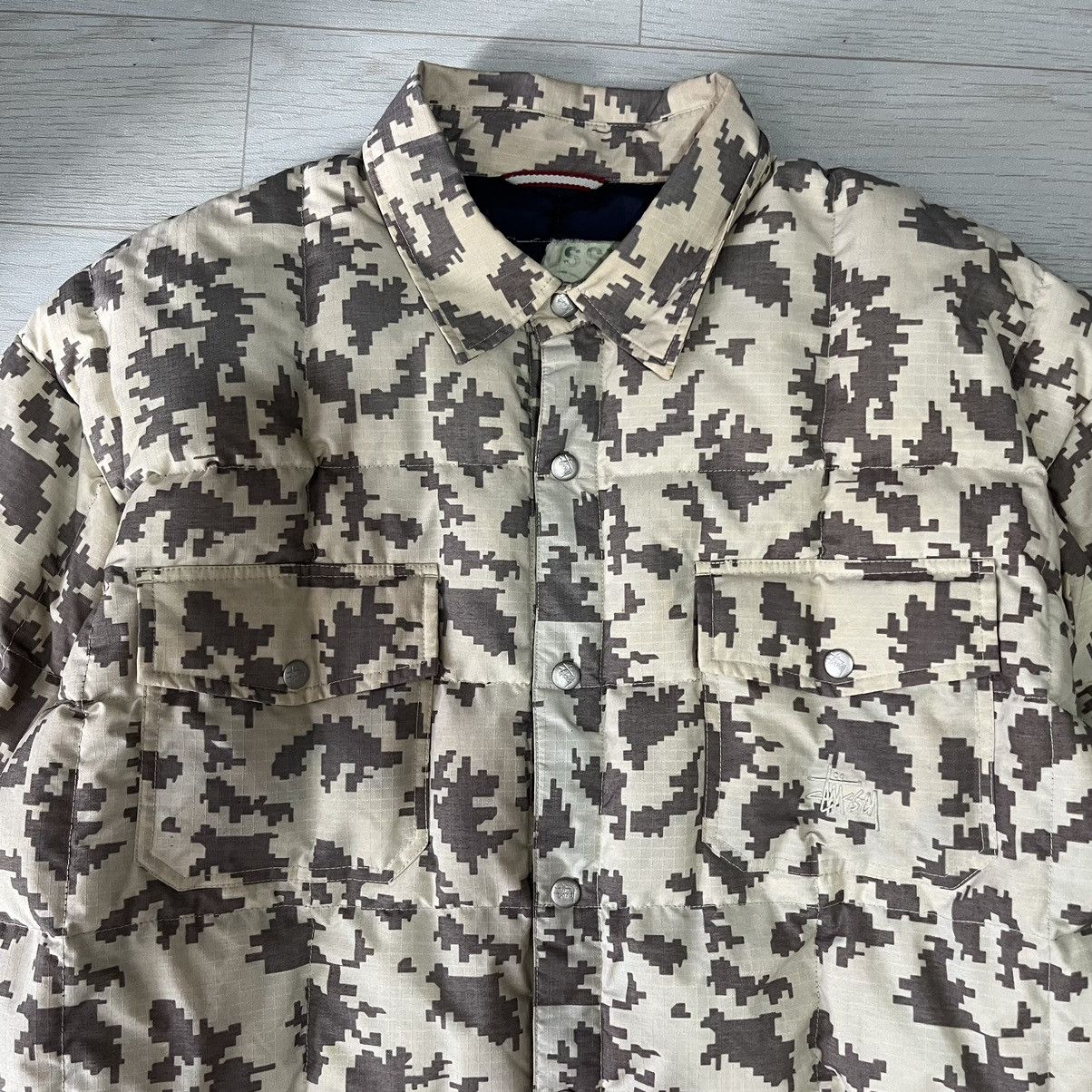Stussy 90s Stussy digi camo puffer jacket Size US L / EU 52-54 / 3 - 3 Thumbnail