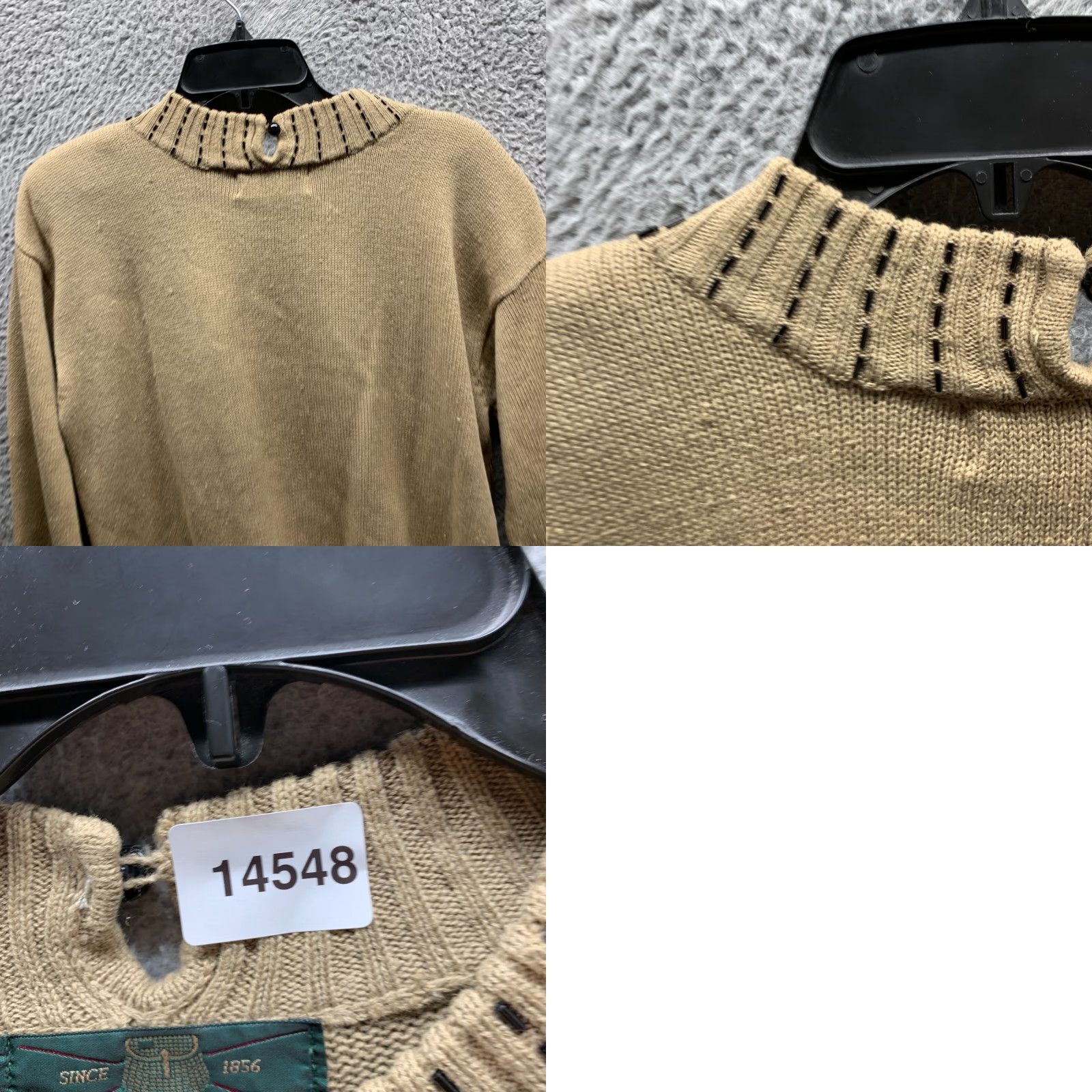 Orvis VINTAGE Orvis Sweater Womens Large Brown Cotton Ramie Knit Sequins Ladies Size L / US 10 / IT 46 - 10 Thumbnail