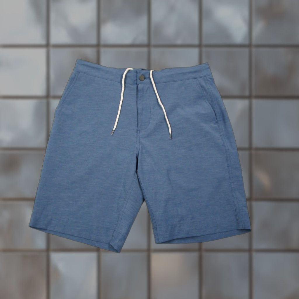 Faherty Faherty Shorts 31 Mens Blue 9" Casual Hybrid Beach Travel Walk Golf Size US 31 - 1 Thumbnail