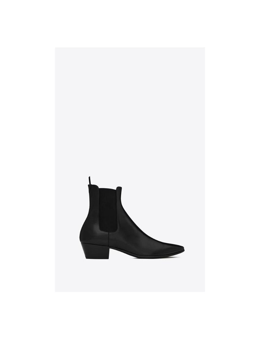 Saint Laurent Paris o1bcso1str0724 Chelsea Boots in Black Size US 7.5 / EU 40-41 - 1 Thumbnail