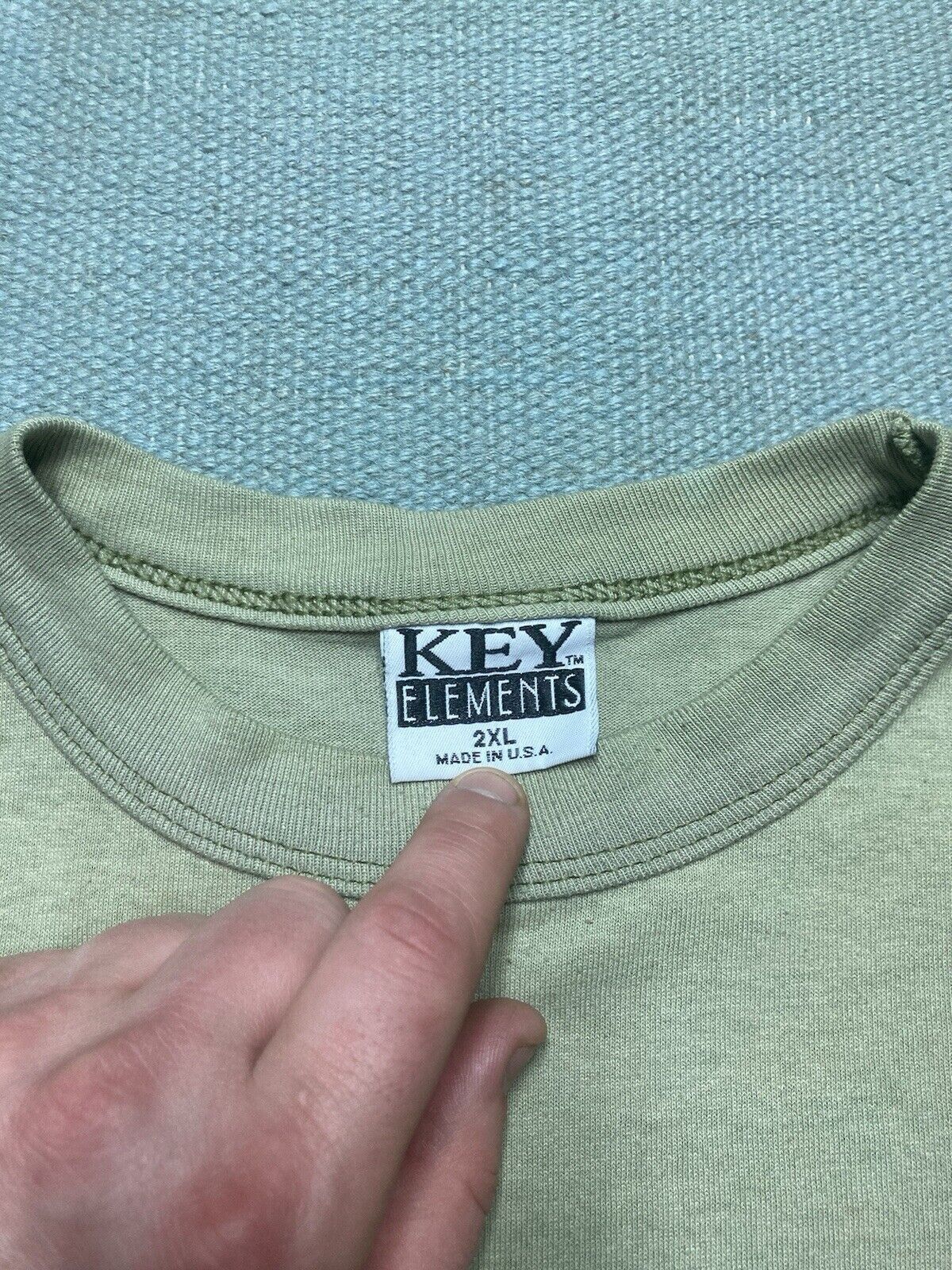 Vintage Vtg 80s pocket t shirt blank faded grunge single stitch XXL Size US XXL / EU 58 / 5 - 5 Thumbnail