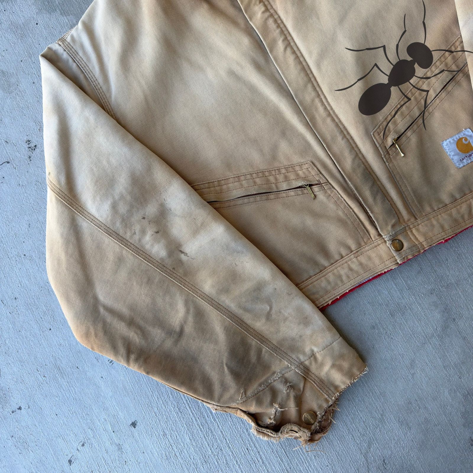 Carhartt × Vintage Carhartt brown cropped Detroit style work wear jacket Size US XL / EU 56 / 4 - 2 Thumbnail