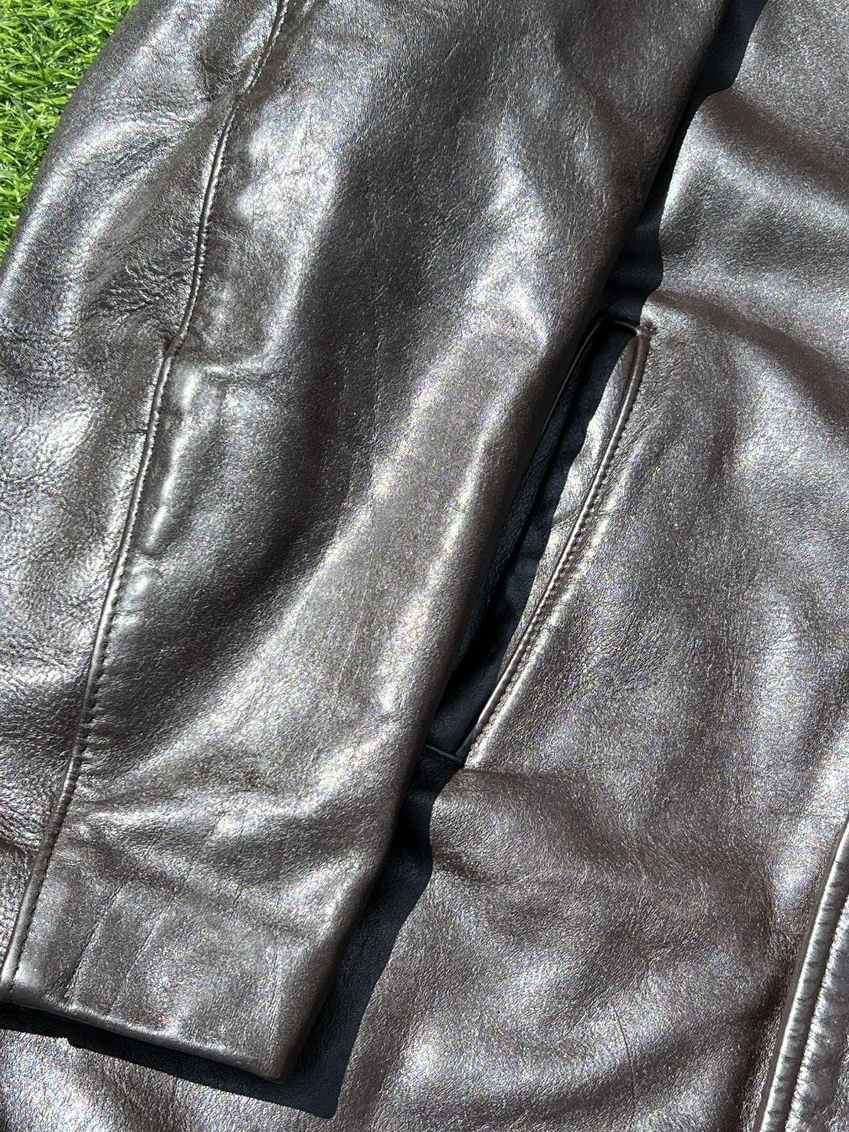 Schott Vintage Schott NYC U.S. 740N Leather Naval Pea Coat Size 48 Size US M / EU 48-50 / 2 - 6 Thumbnail