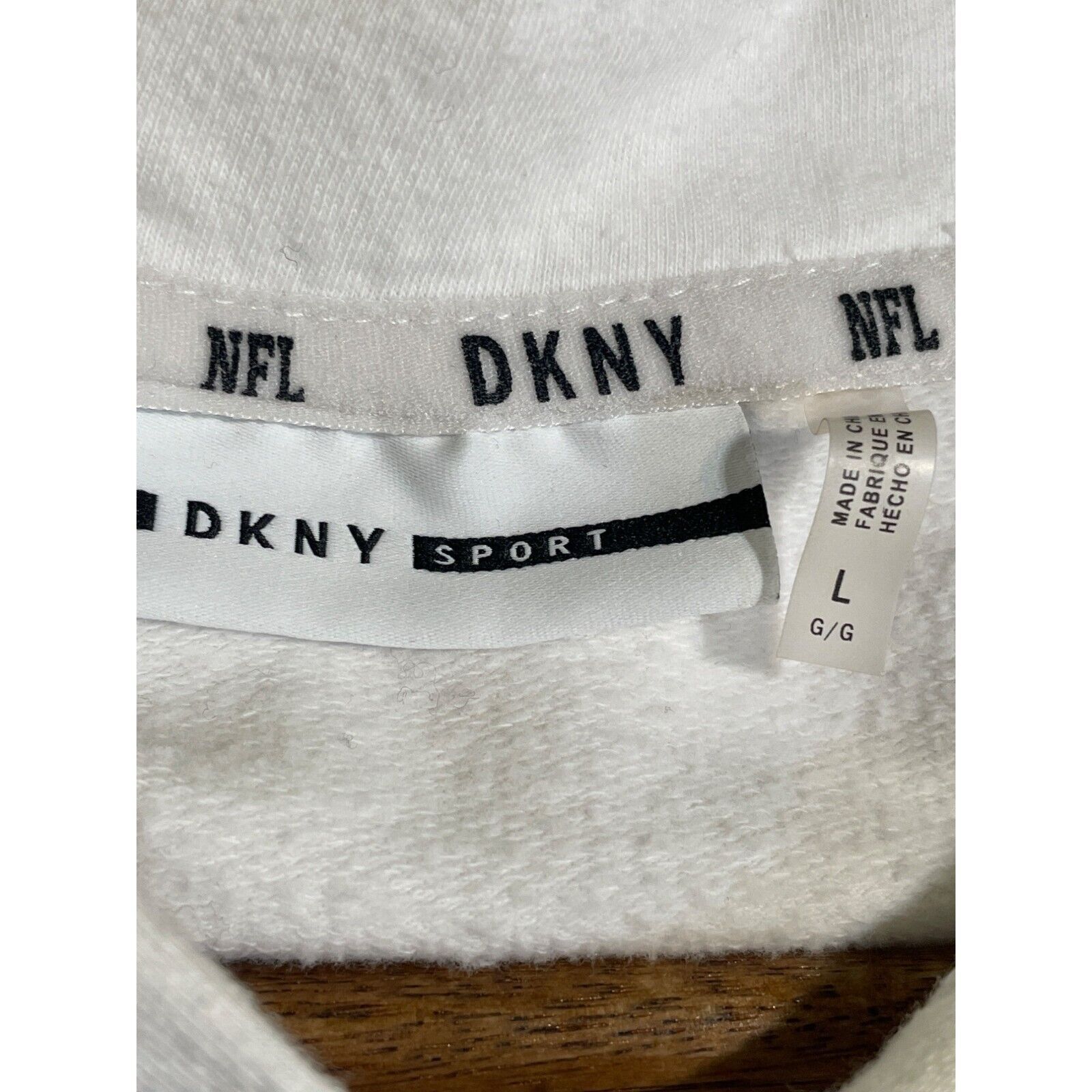DKNY DKNY Sport Pittsburg Steelers Maddie Hoodie White Large Size L / US 10 / IT 46 - 7 Thumbnail