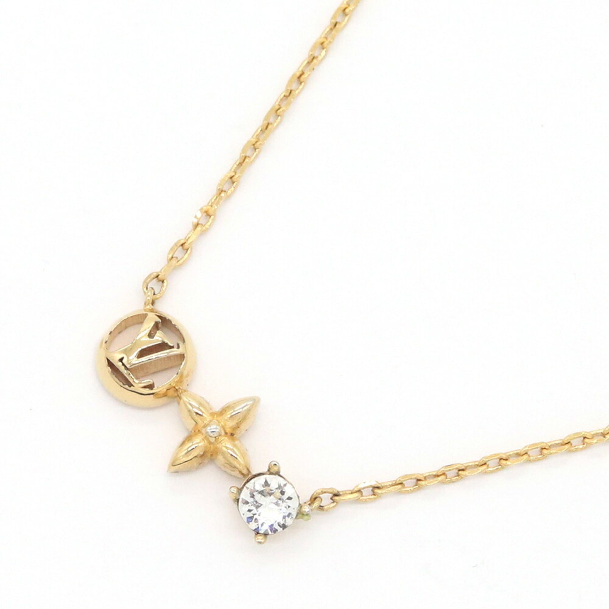 Louis Vuitton Louis Vuitton Petit M00368 Gold Metal Pendant Necklace for Women. Size ONE SIZE - 1 Thumbnail